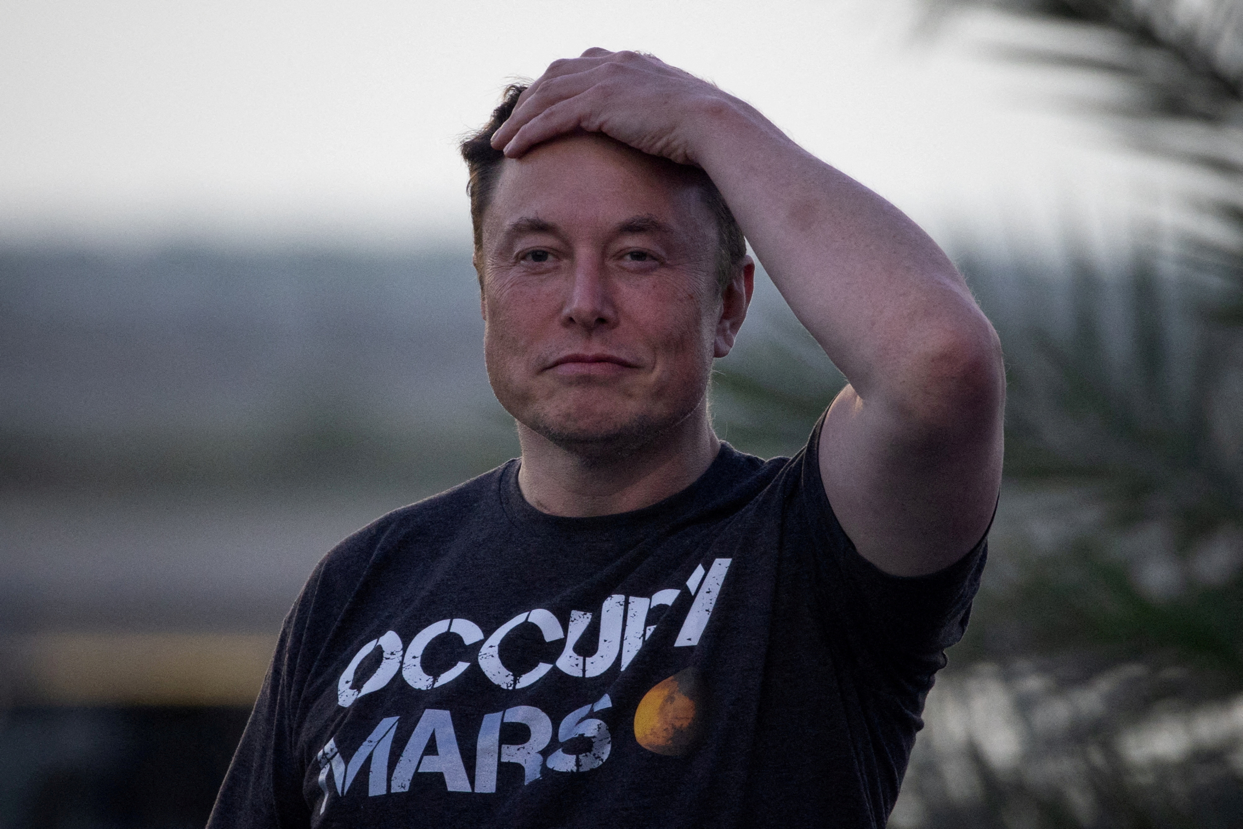 Musk at SpaceX Starbase in Brownsville, Texas