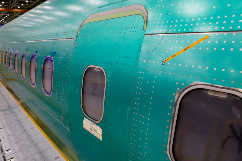 Boeing 737 MAX aircraft are assembled at the company's plant in Renton