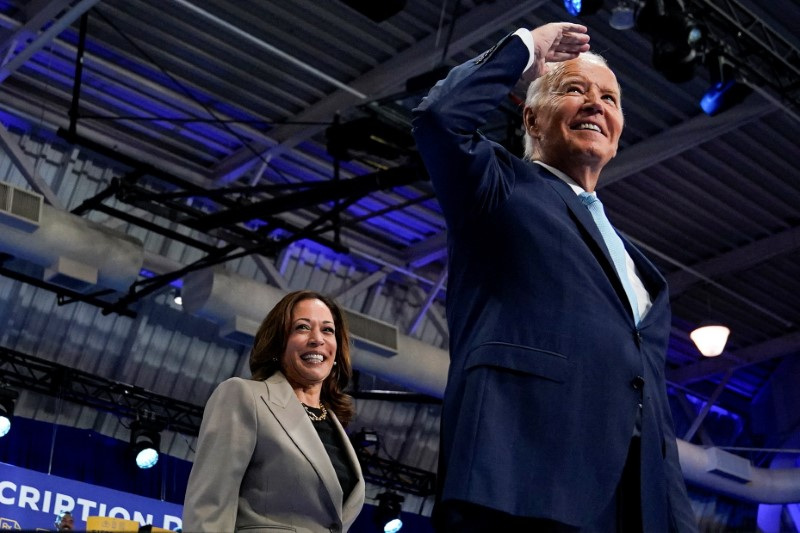 U.S. President Biden and Vice President Harris deliver remarks on healthcare costs