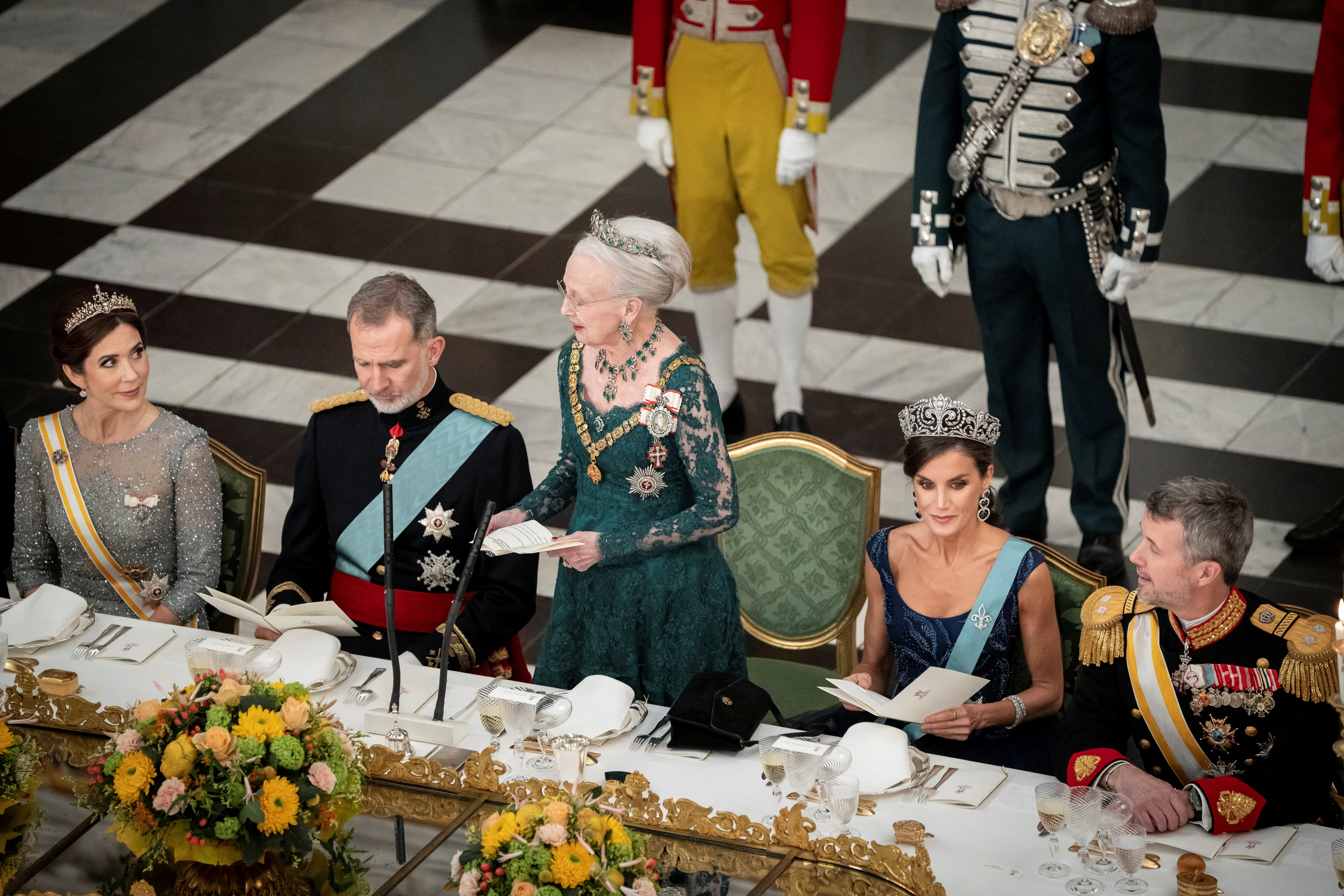 State Banquet at Christiansborg Castle in Copenhagen