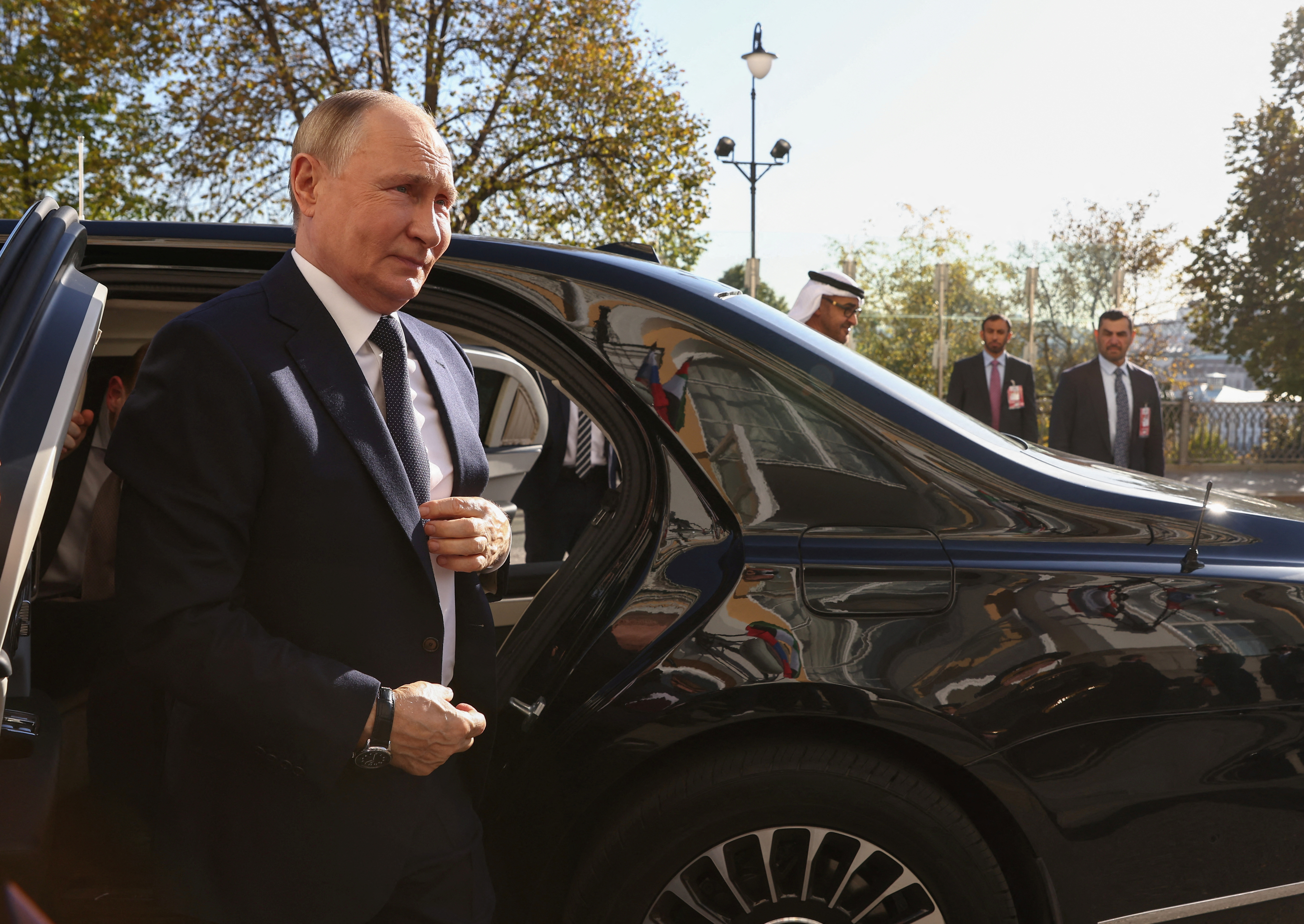 Russia's President Vladimir Putin meets with United Arab Emirates' President Sheikh Mohamed bin Zayed Al Nahyan in Moscow