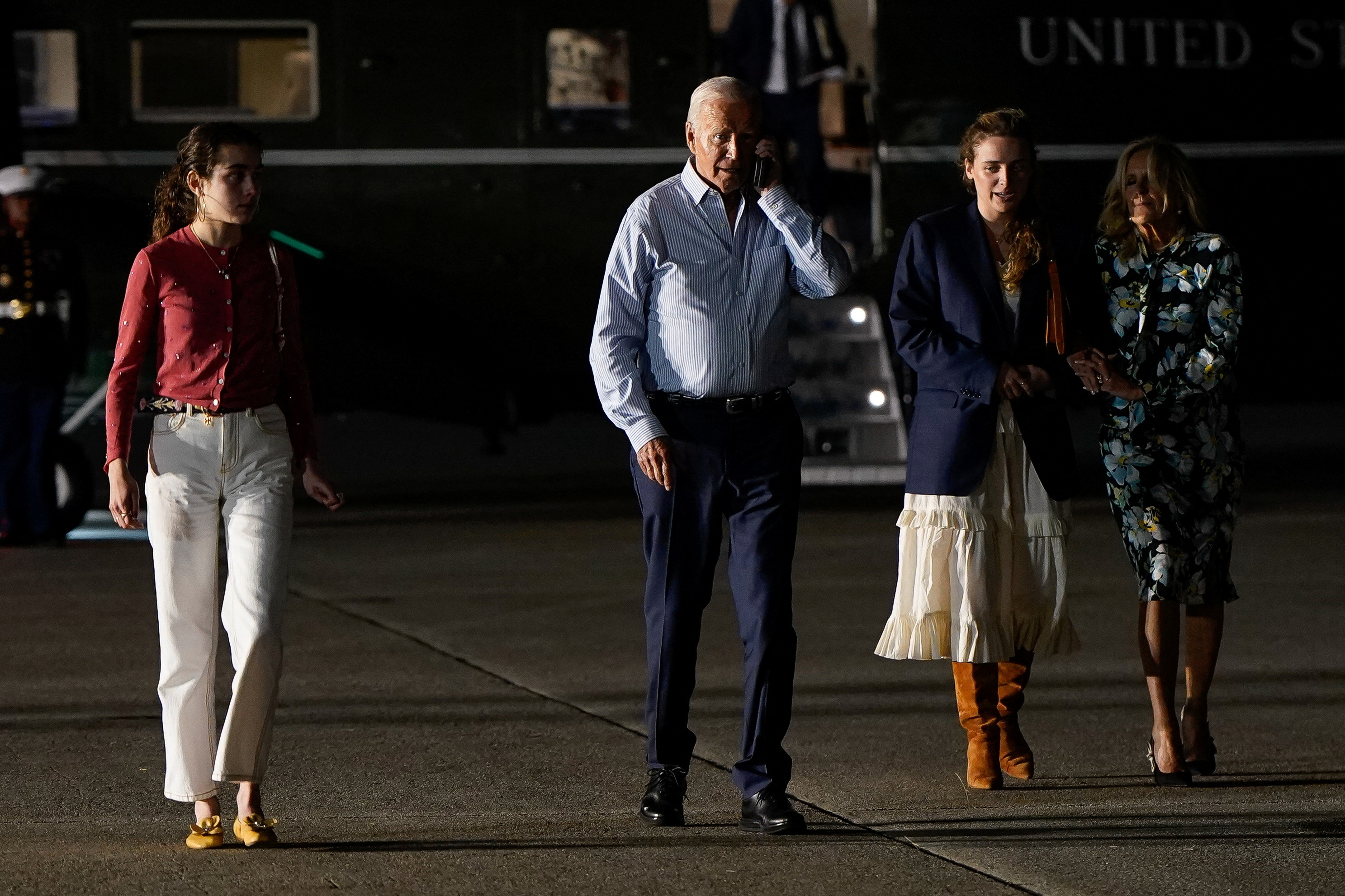U.S. President Joe Biden travels to a campaign reception in New Jersey