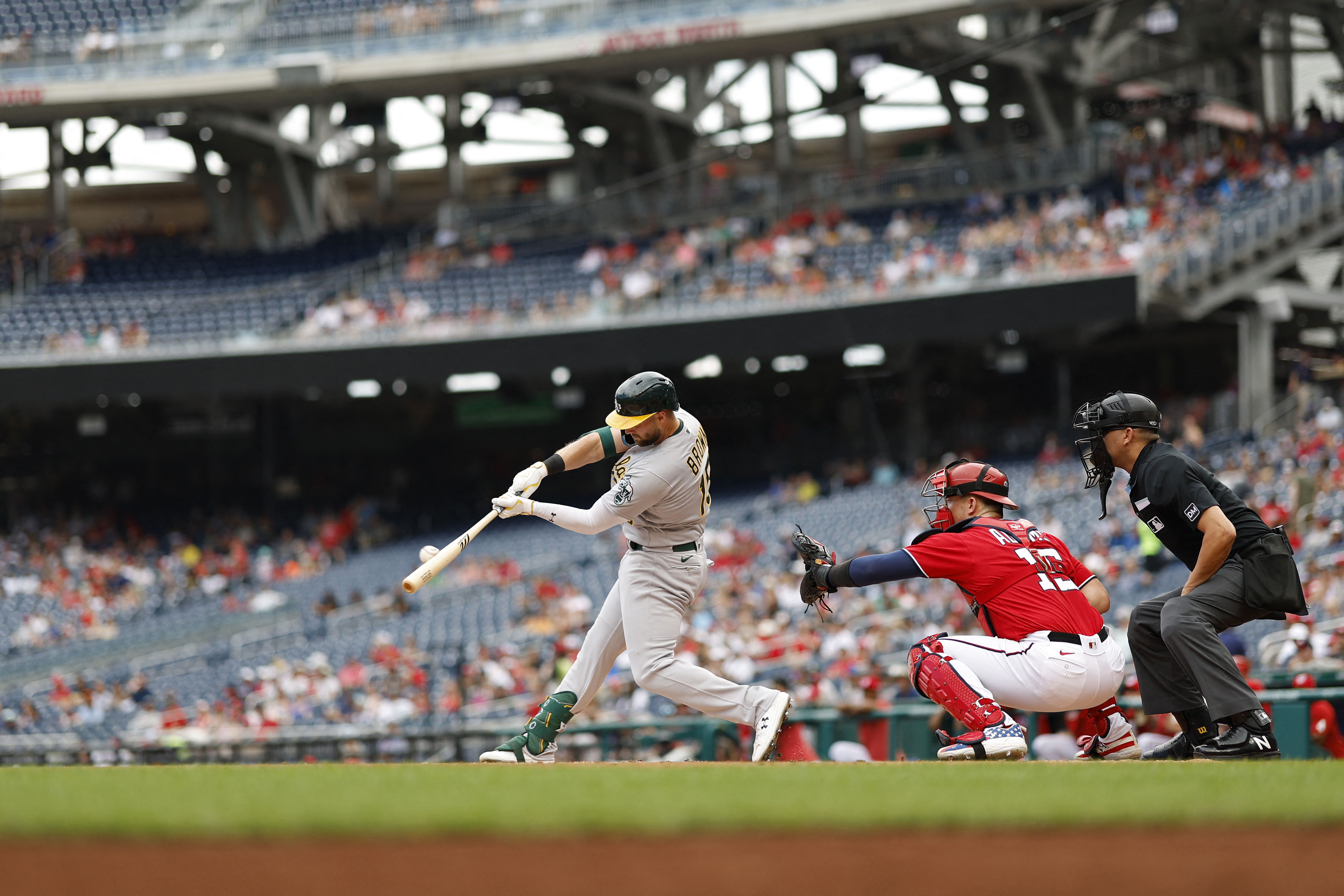 A's fall again as Nationals win on Ruiz's walkoff home run