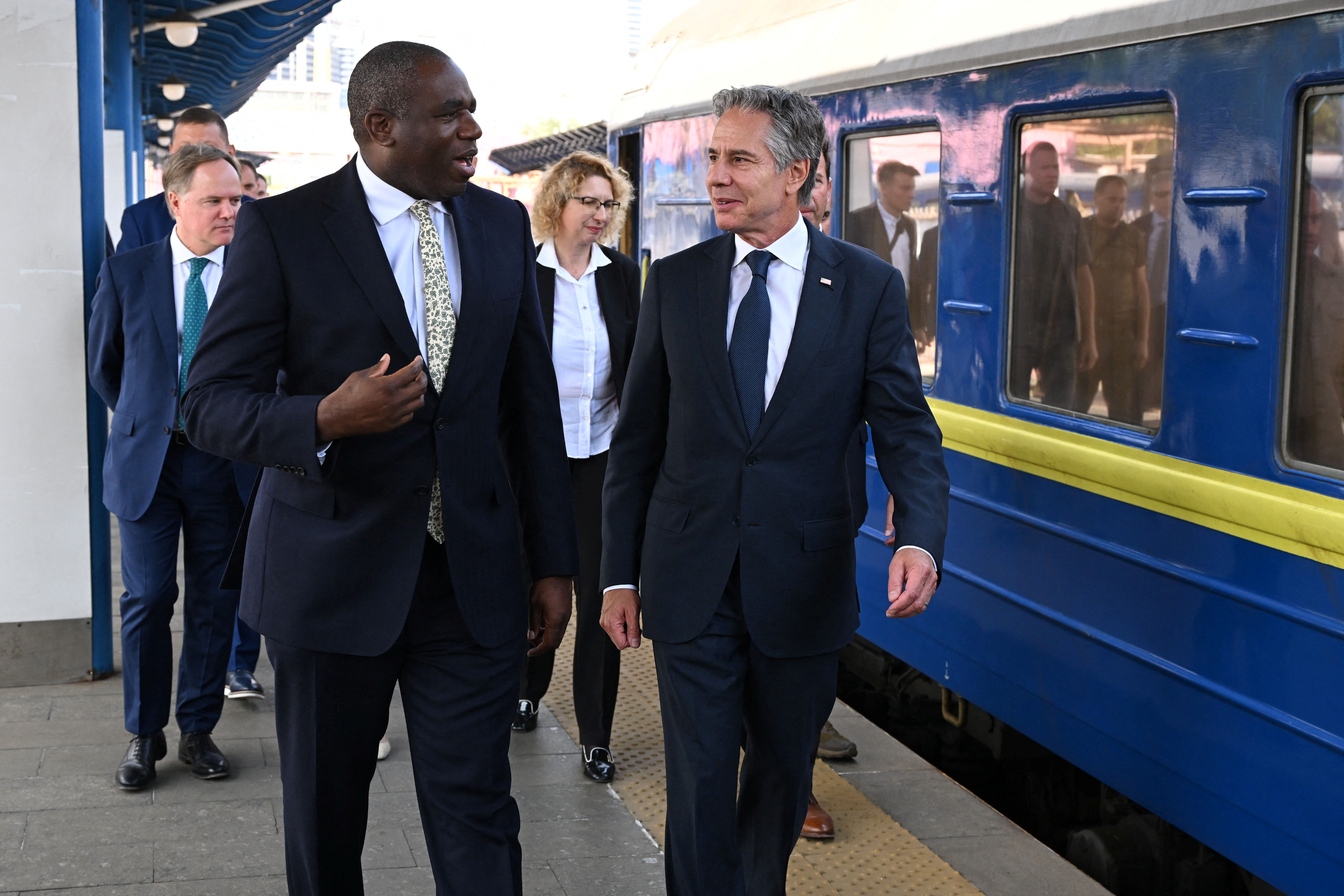 U.S. Secretary of State Blinken and Britain's Foreign Secretary Lammy travel to Ukraine