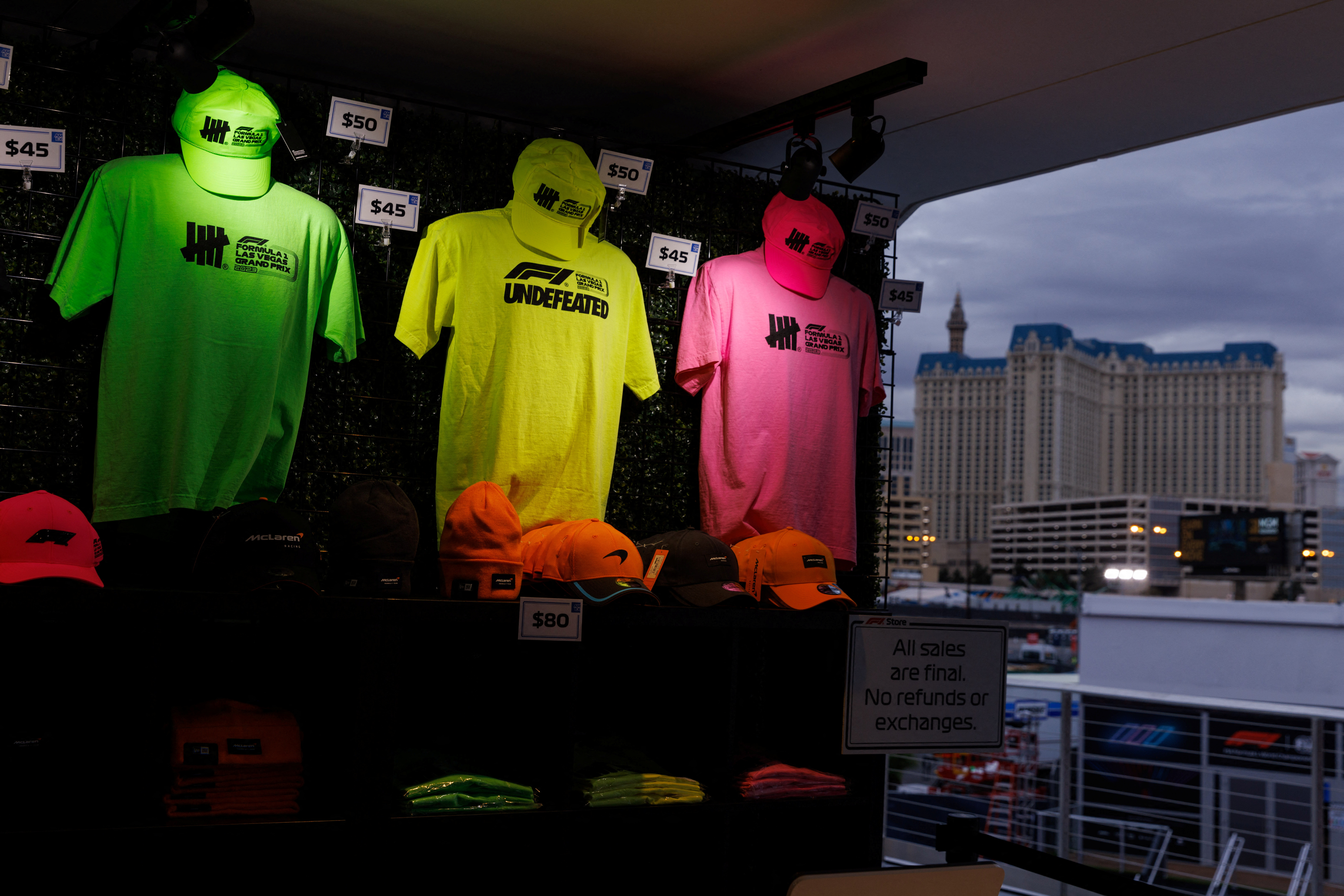 Formula One clothing craze sweeps retailers ahead of Vegas debut