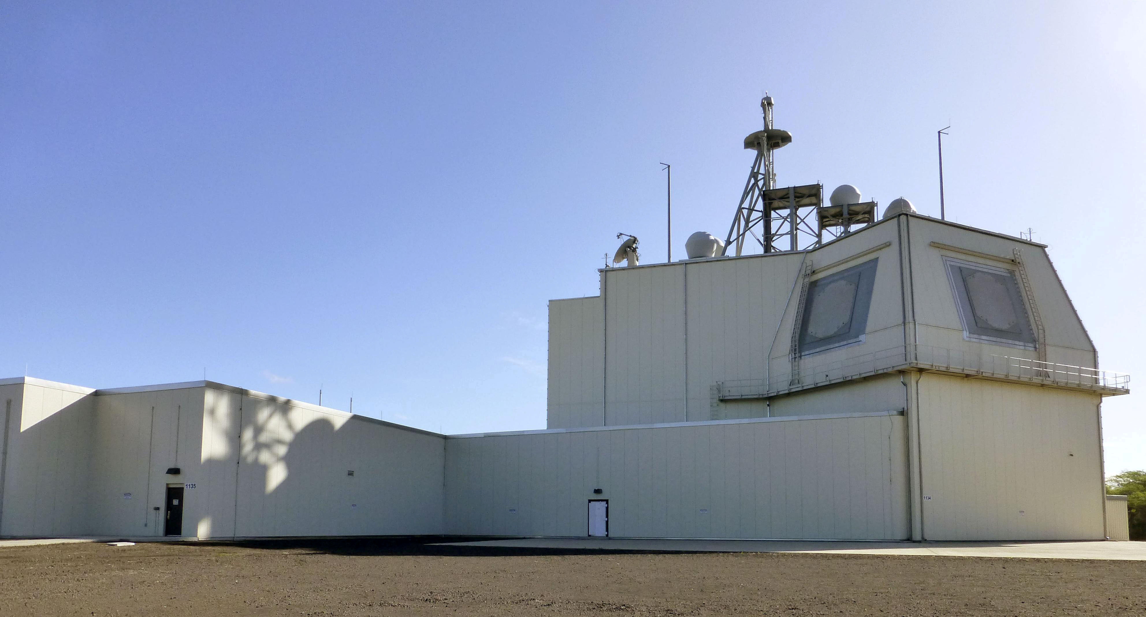 A facility of Aegis Ashore Missile Defense Test Complex is pictured in Kauai