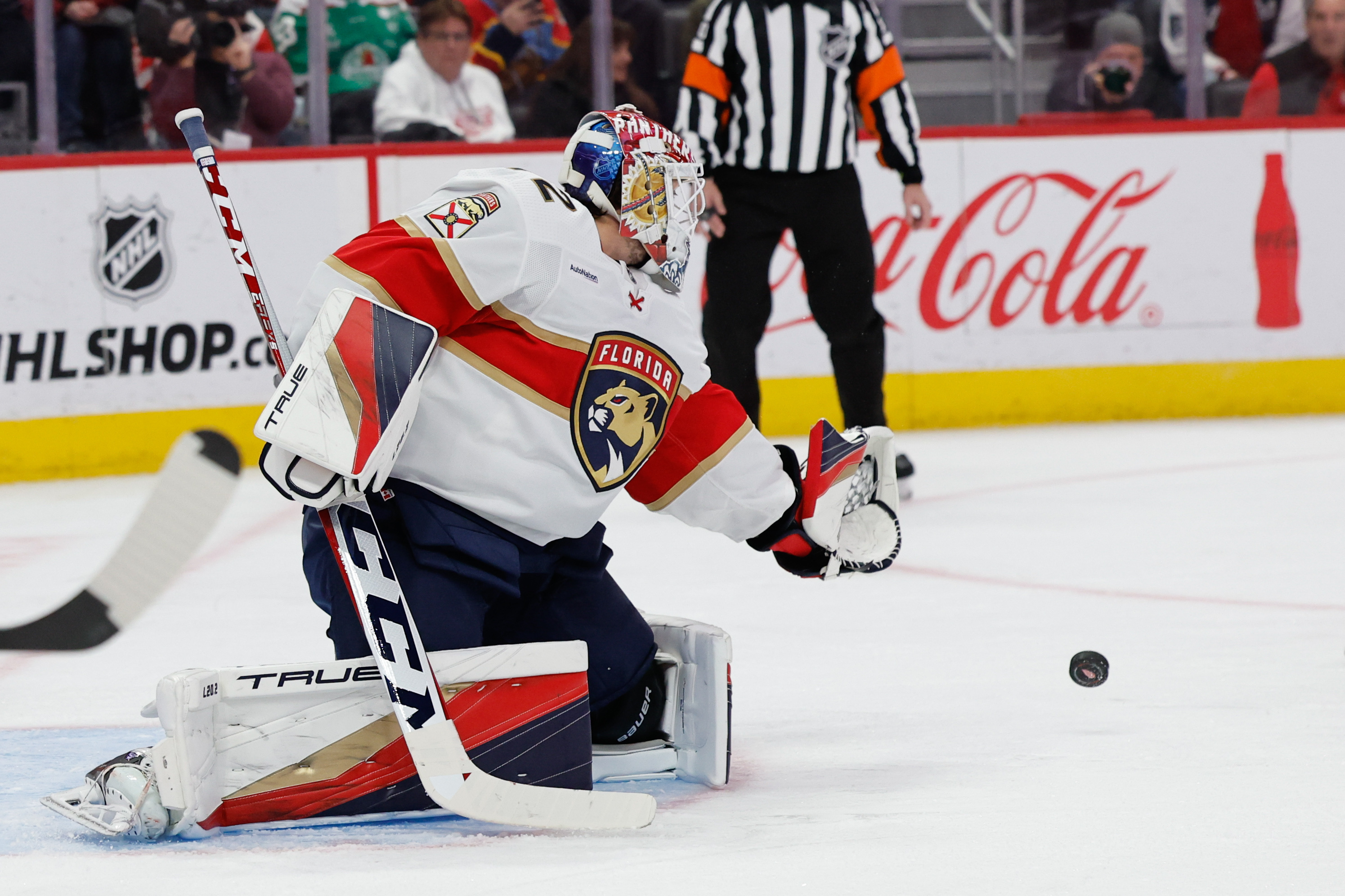 Sergei Bobrovsky earns first shutout of season, Panthers top Wings ...