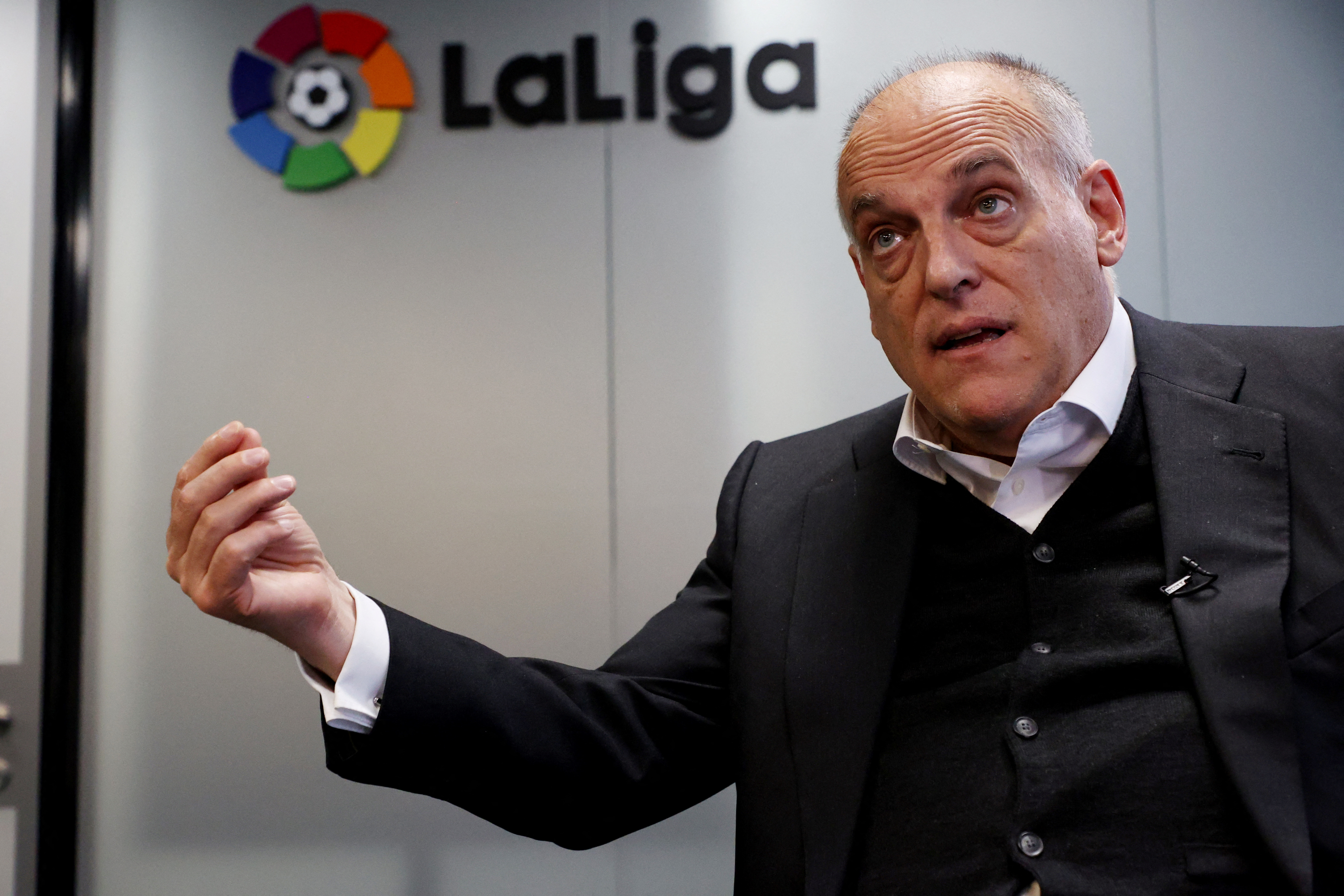 Embattled LaLiga president repeats racist slur in press conference when  discussing racist abuse of Real Madrid star Vinícius Jr.