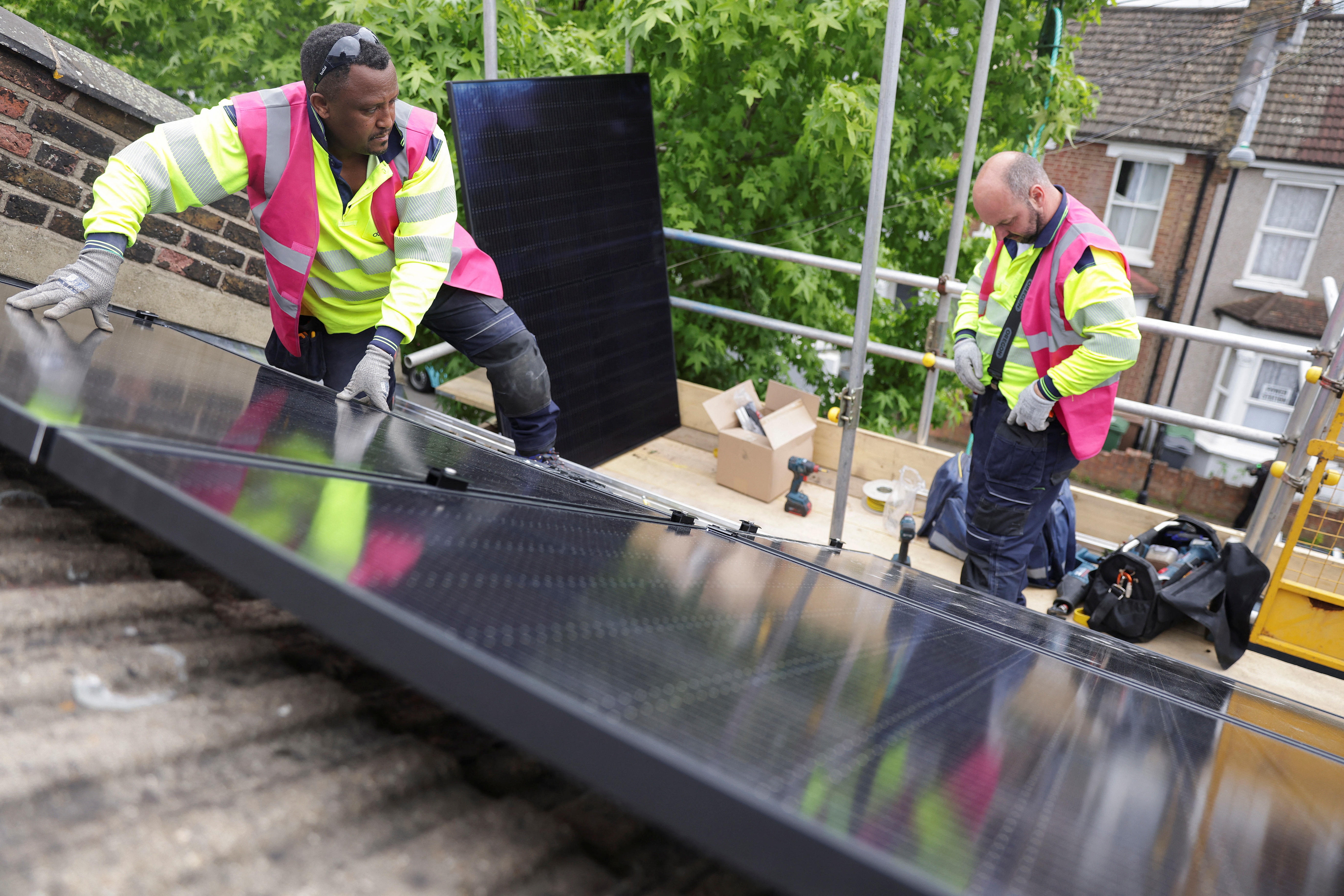 The "solar punks" turning their London street into a power station