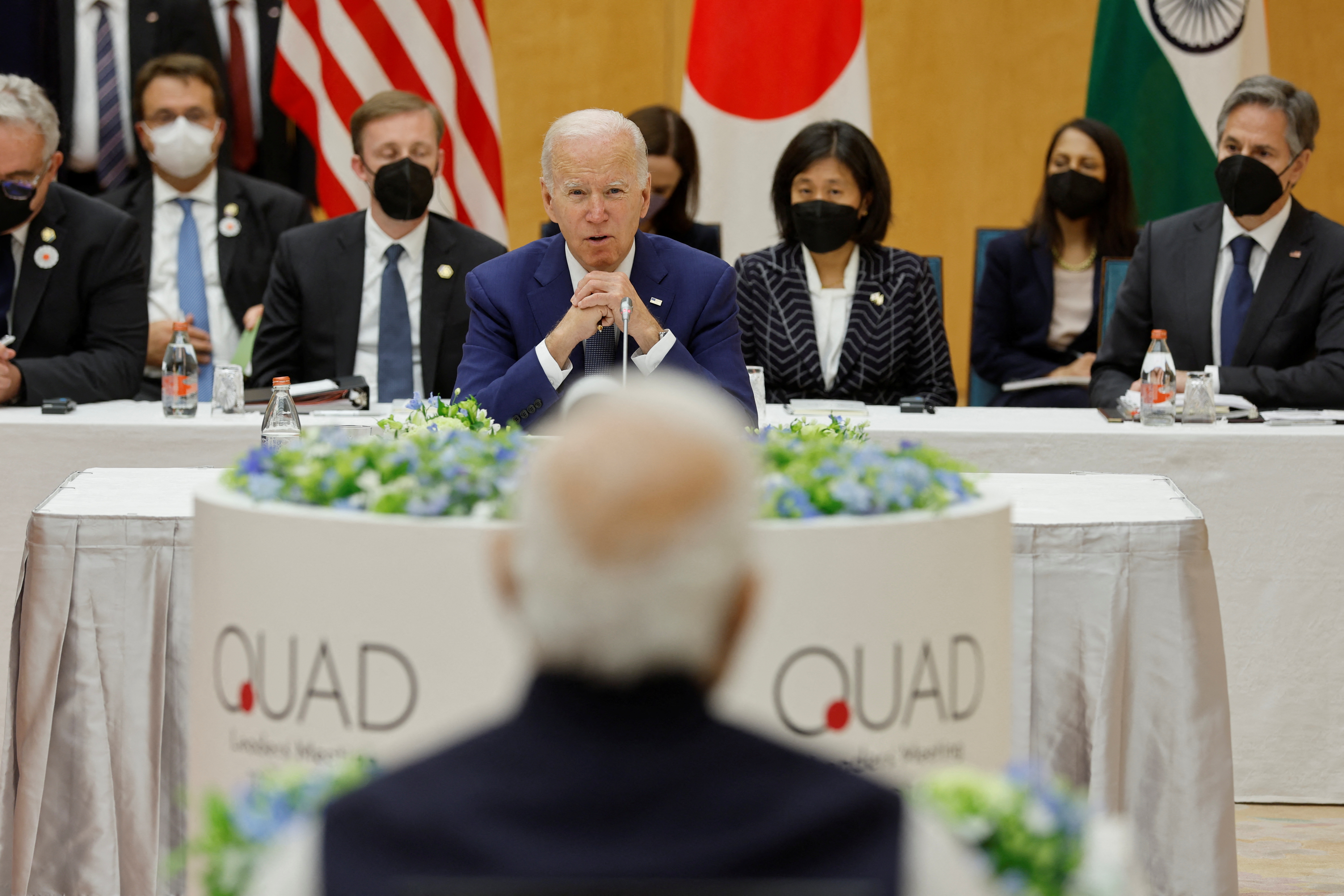 Summit meeting with Quad leaders, in Tokyo