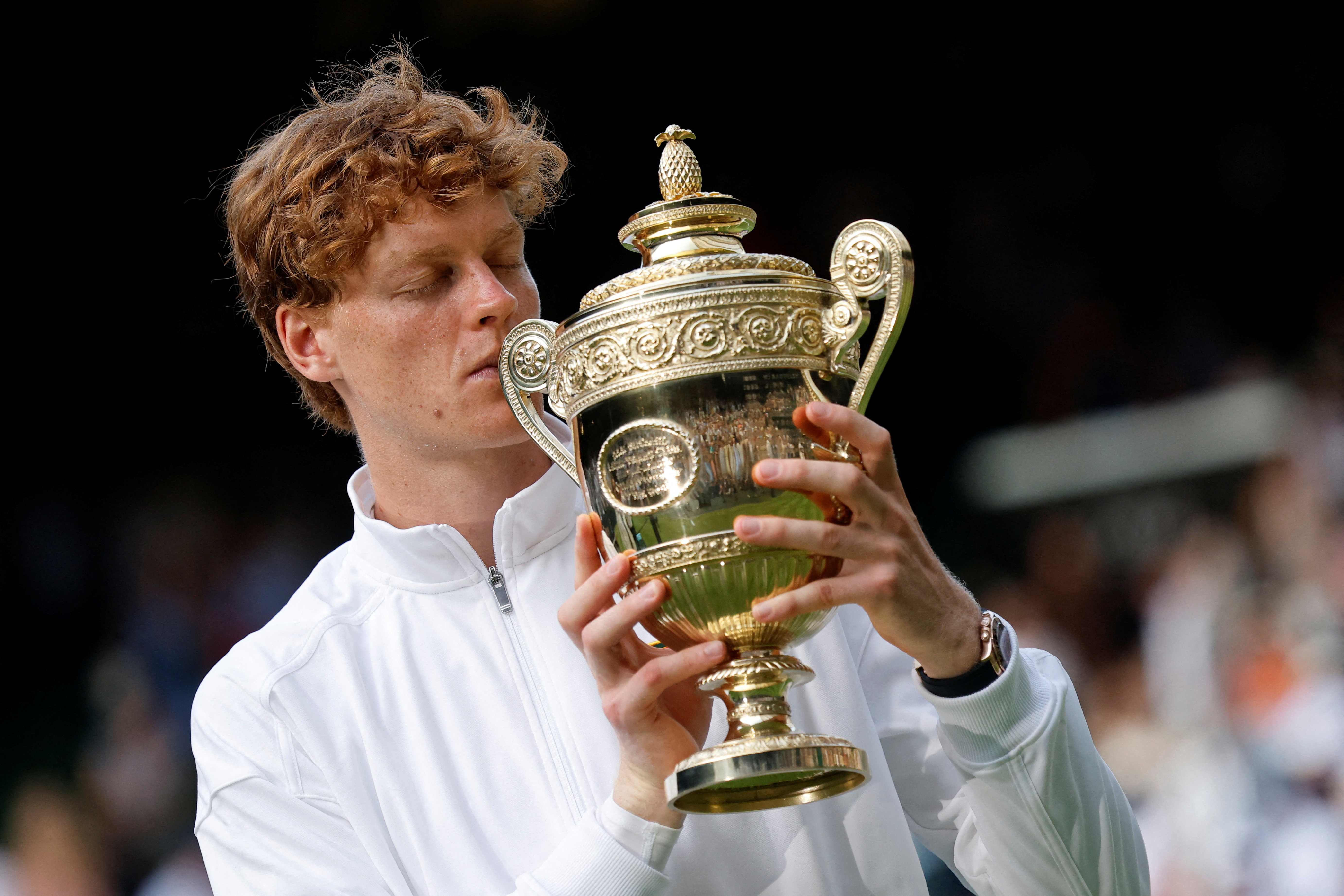 テニス＝シナーがウィンブルドン初優勝、イタリア勢初 アルカラス下す