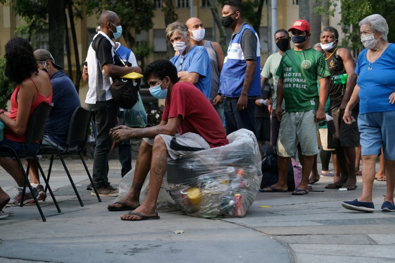 Coronavirus disease (COVID-19) vaccination campaign for homeless people in Rio de Janeiro's downtown