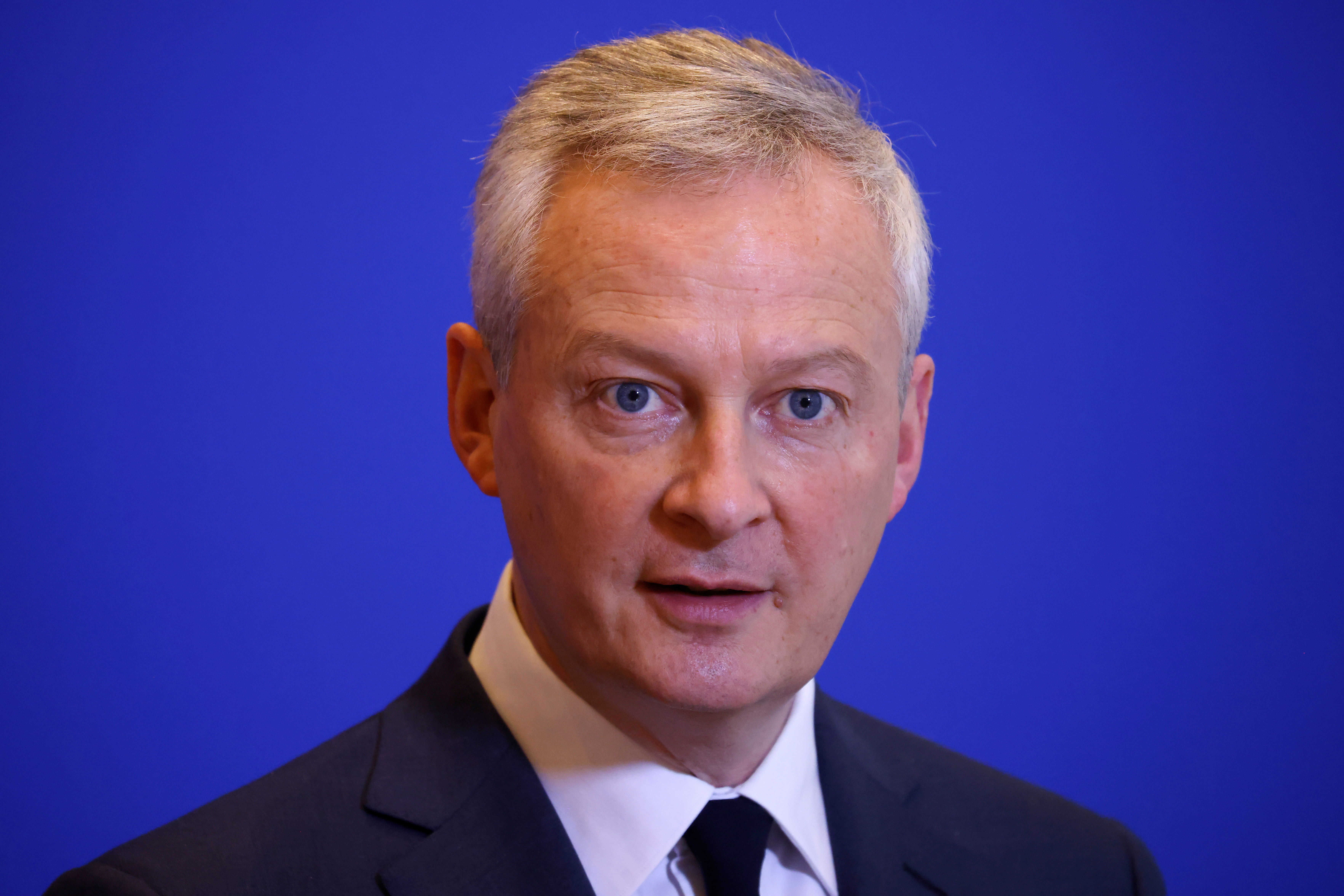 French Economy and Finance Minister Le Maire and Eurogroup head Donohoe in Paris