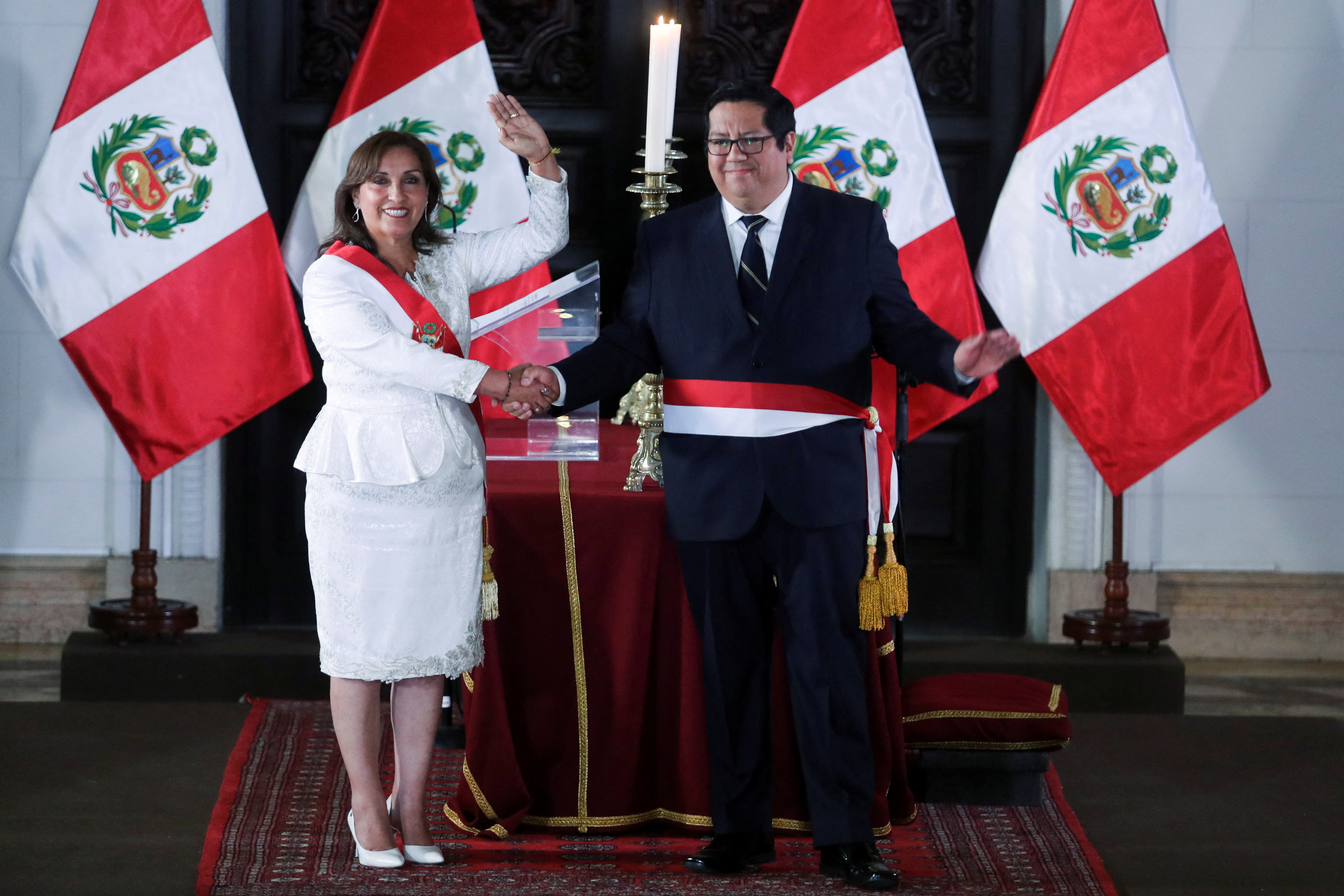 Peru's President Boluarte presents her new cabinet, in Lima