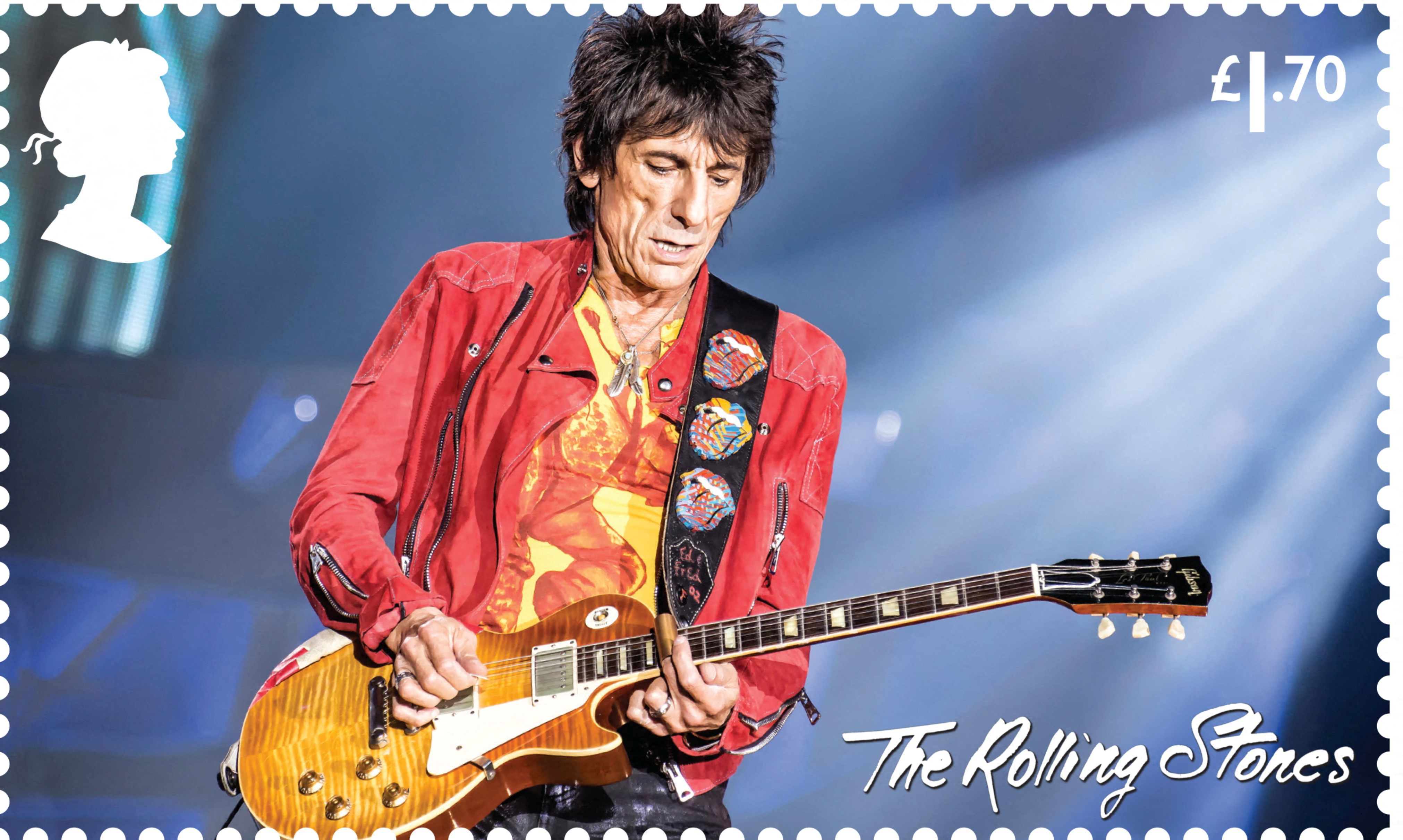 One of the dedicated Royal Mail stamps to honour 60 years of the legendary rock group The Rolling Stones is seen in this undated handout image. Royal Mail/Handout via REUTERS