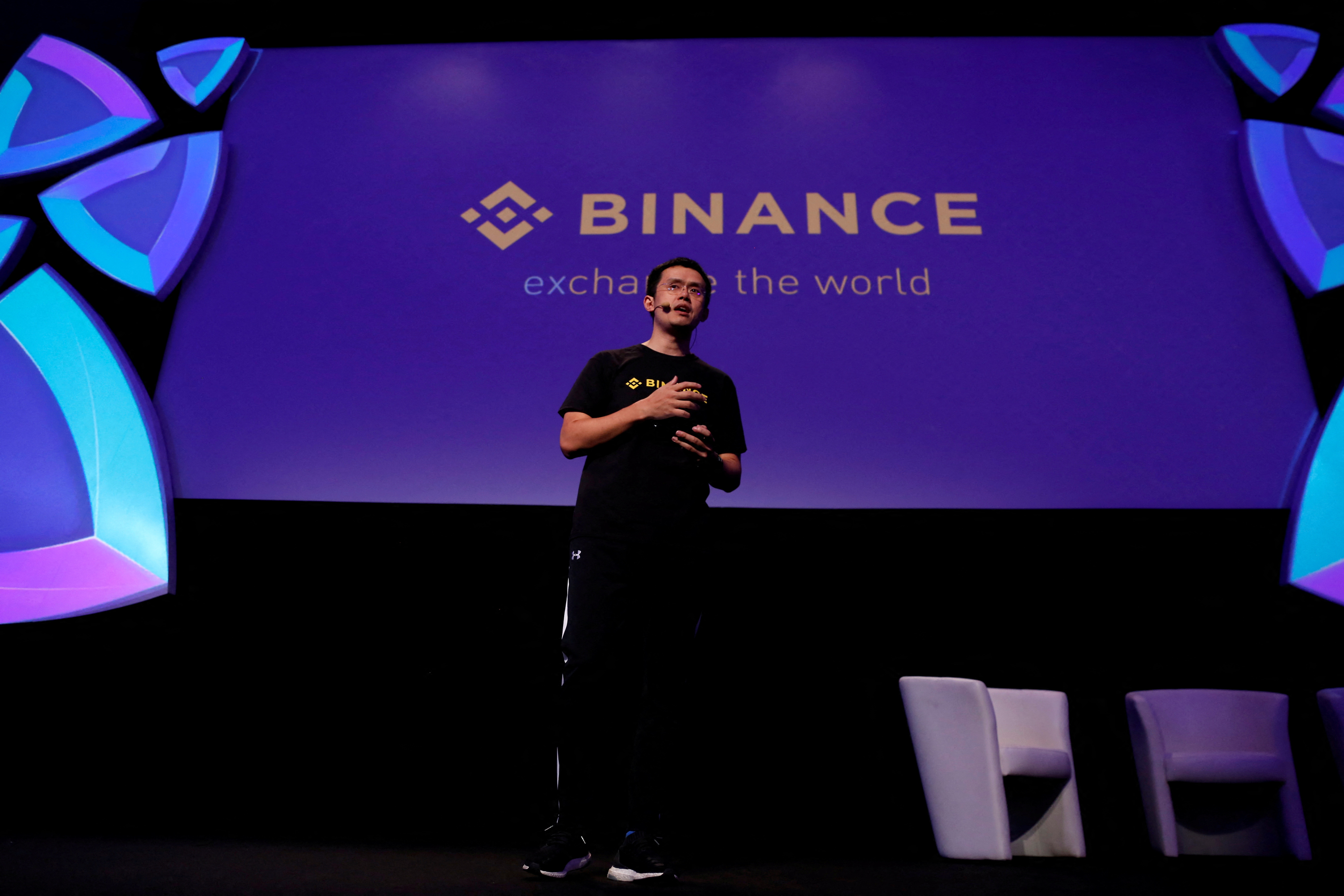 Changpeng Zhao, CEO of Binance, speaks at the Delta Summit, Malta's official Blockchain and Digital Innovation event promoting cryptocurrency, in St Julian's