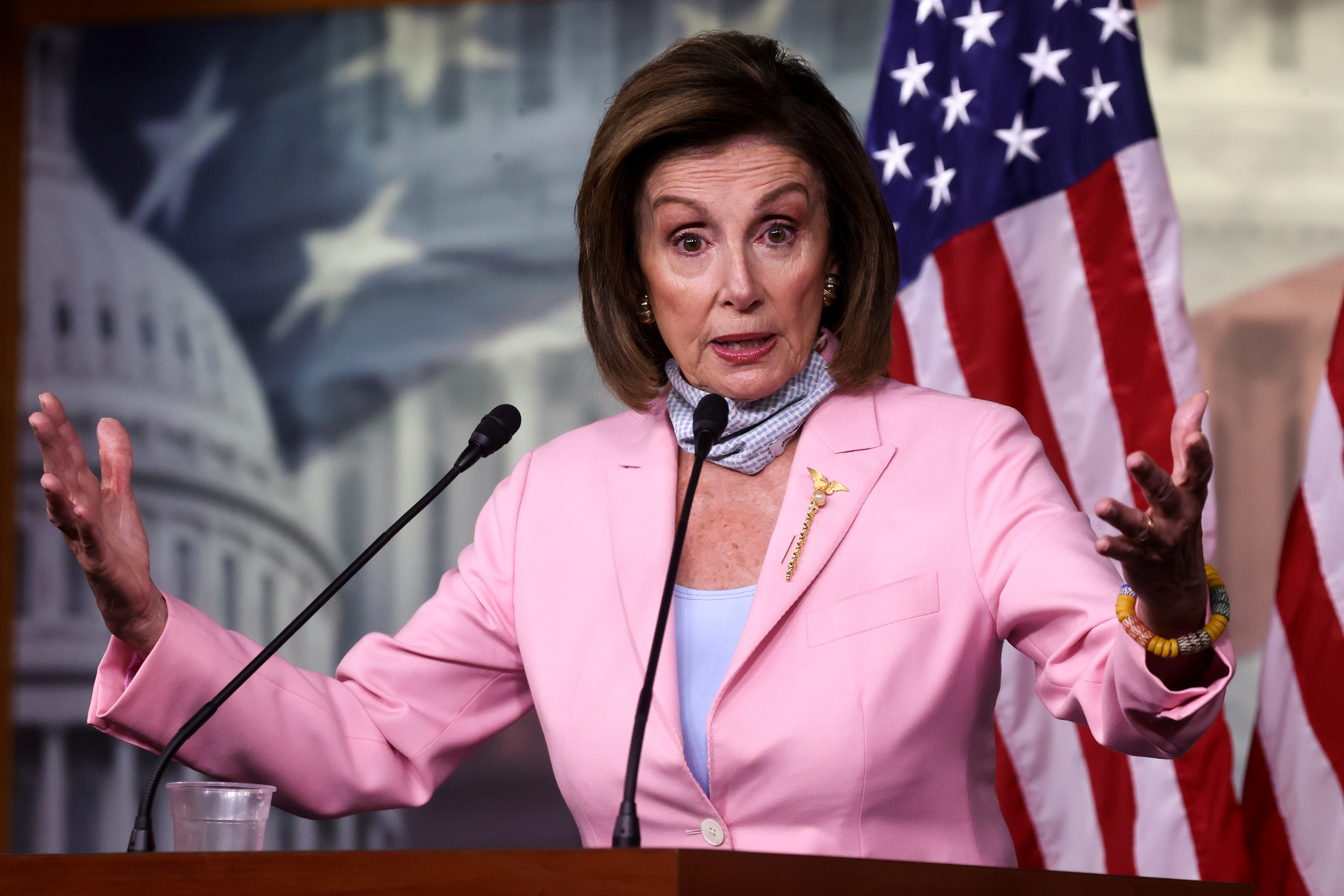 U.S. House Speaker Pelosi holds a news conference at the U.S. Capitol in Washington