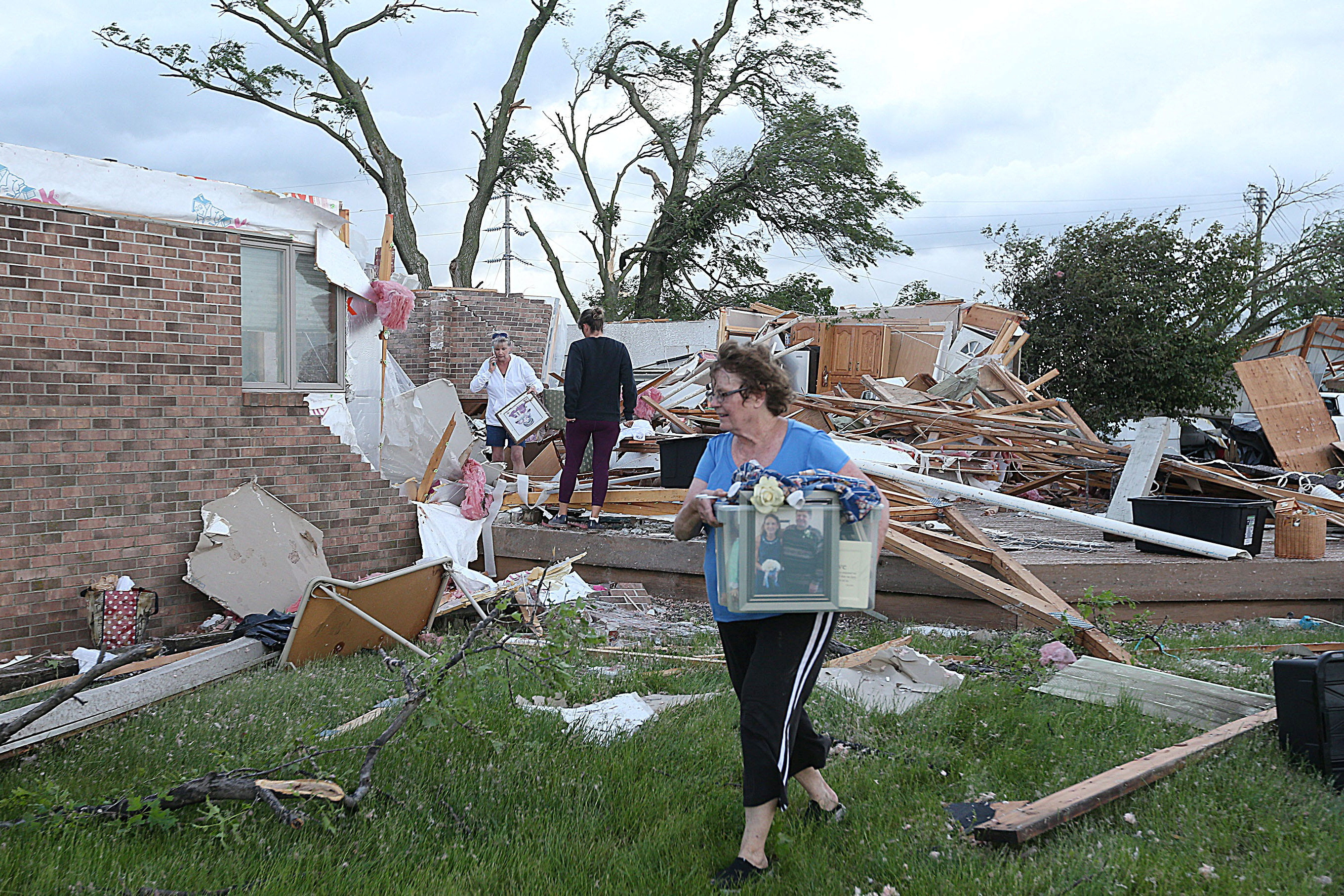 Tornado damage in Nevada, Iowa