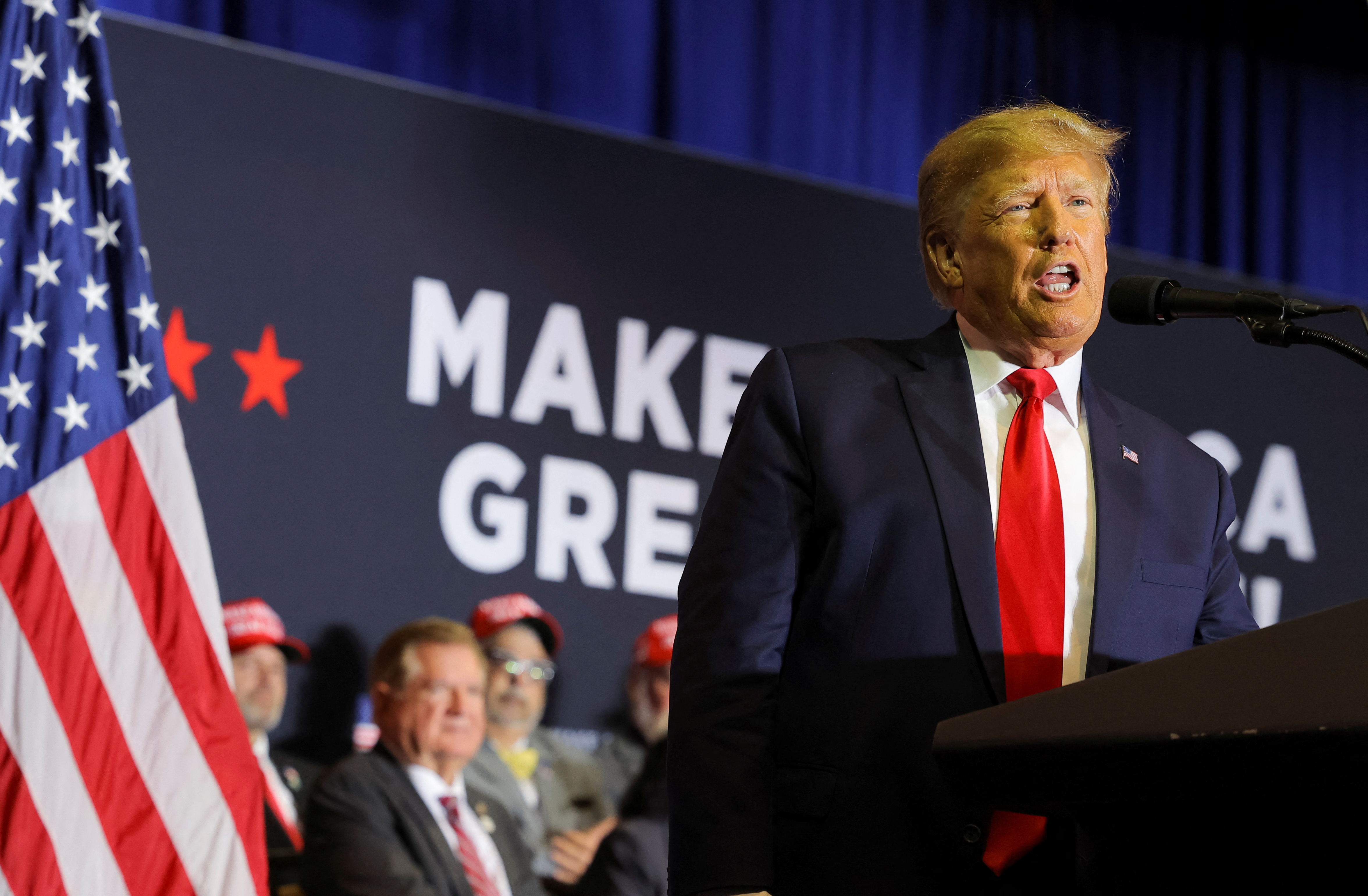 Campaign event of former U.S. President and Republican presidential candidate Donald Trump in Manchester