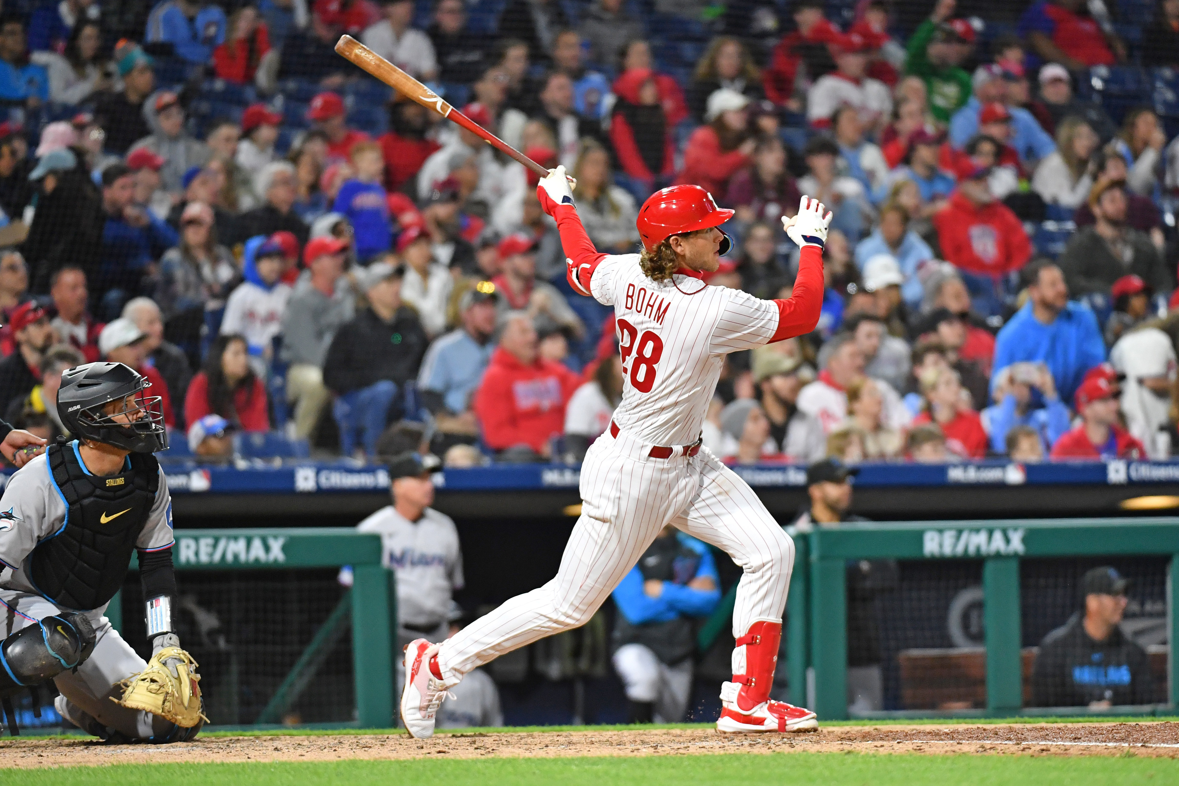 Bohm Has 6 RBIs, Phillies Power Past Alcantara, Marlins 15-3