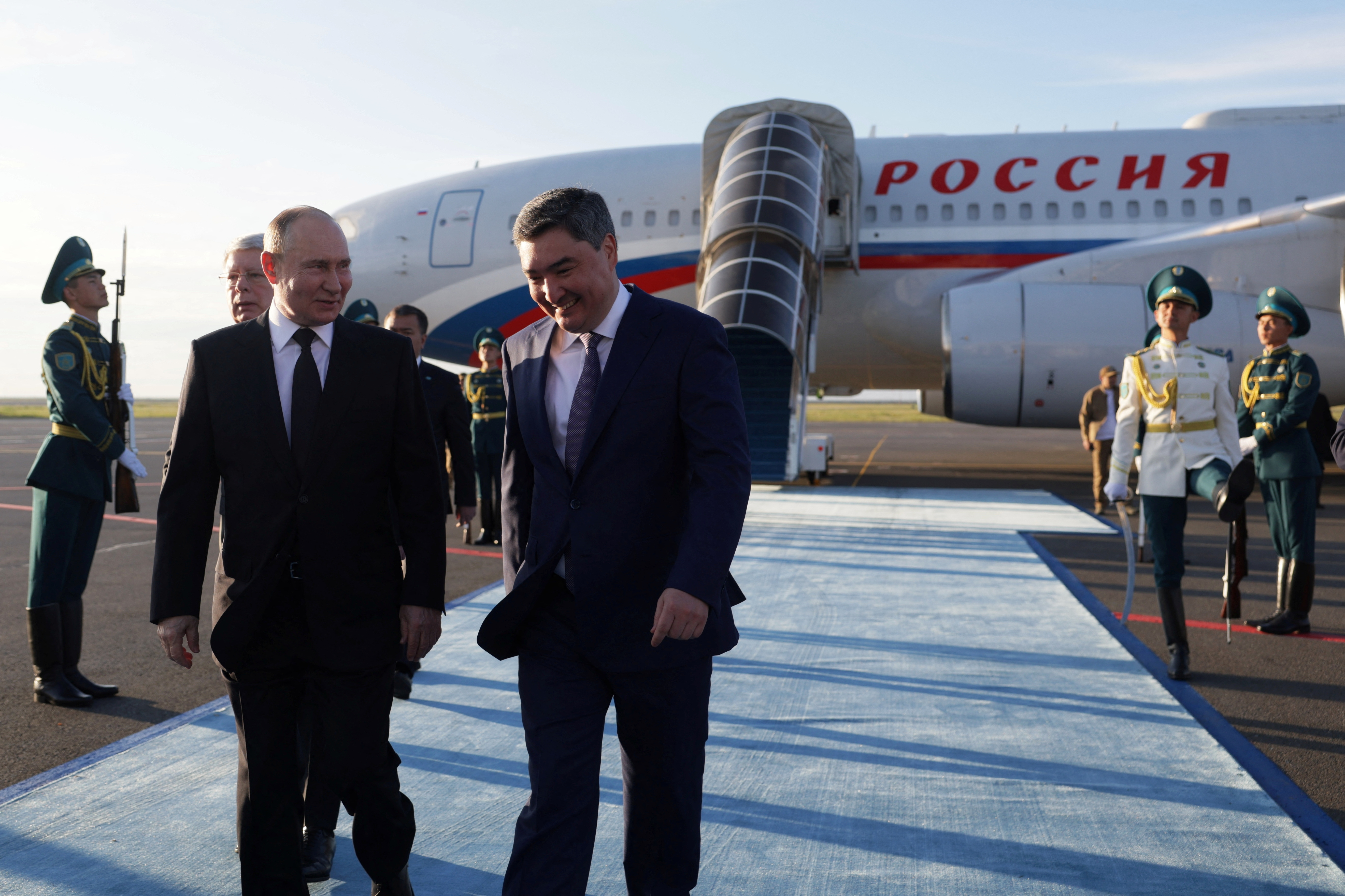 Russia's Putin arrives for SCO summit in Kazakhstan