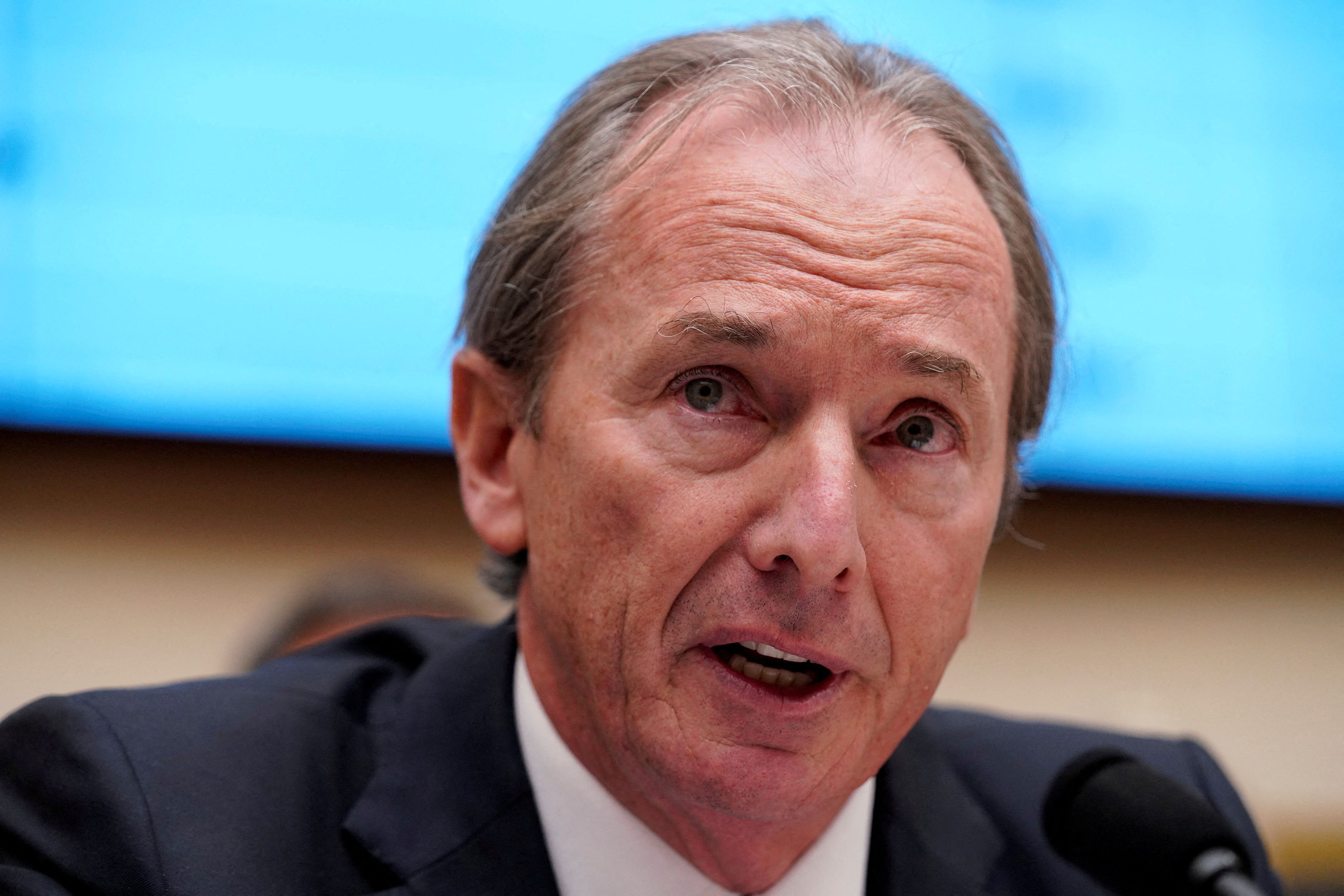 FILE PHOTO: James P. Gorman, chairman & CEO of Morgan Stanley, testifies before a House Financial Services Committee hearing on Capitol Hill in Washington