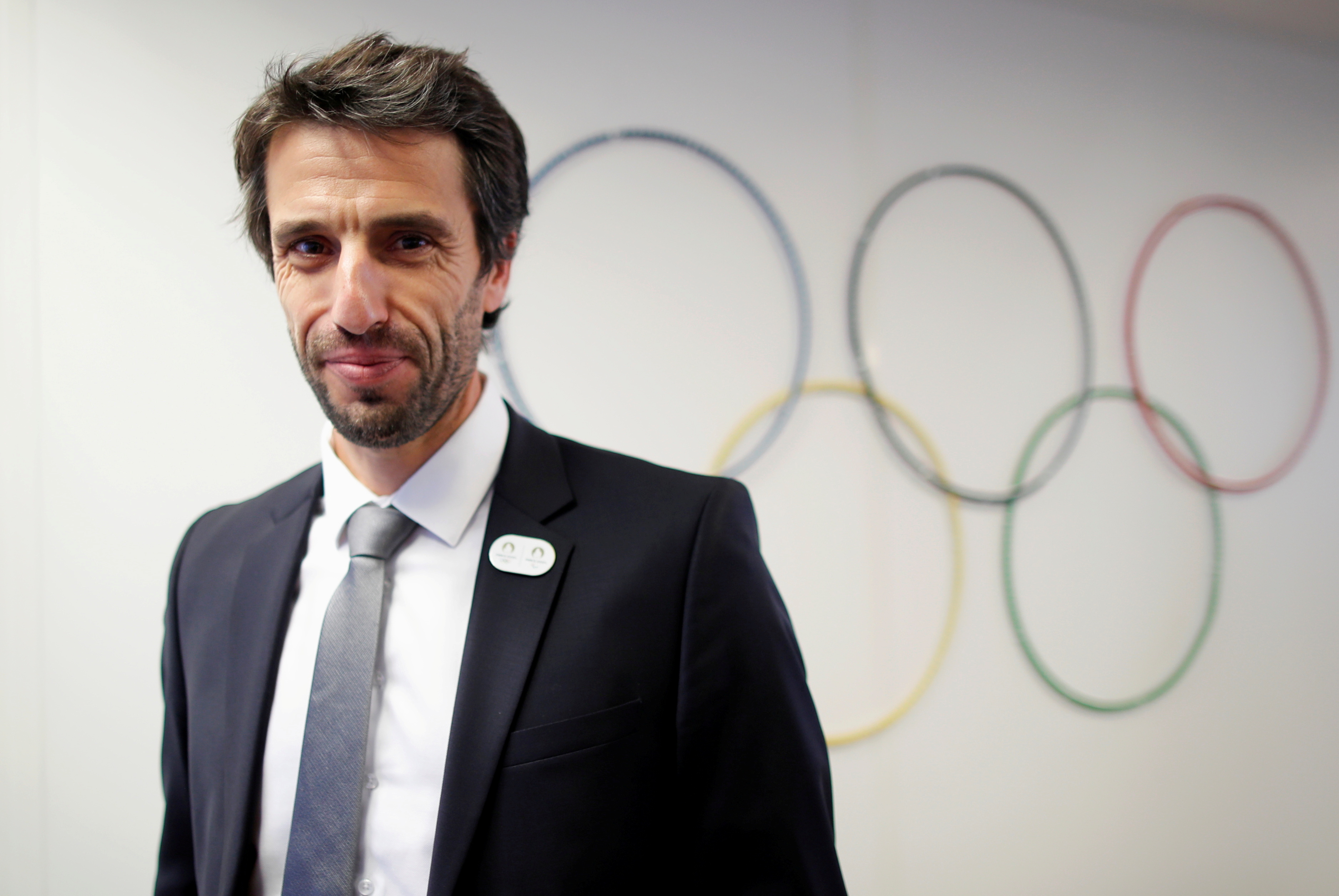 Paris 2024 Games chief Tony Estanguet poses after a news conference on Olympics preparations in Paris, France, December 17, 2020.   REUTERS/Charles Platiau