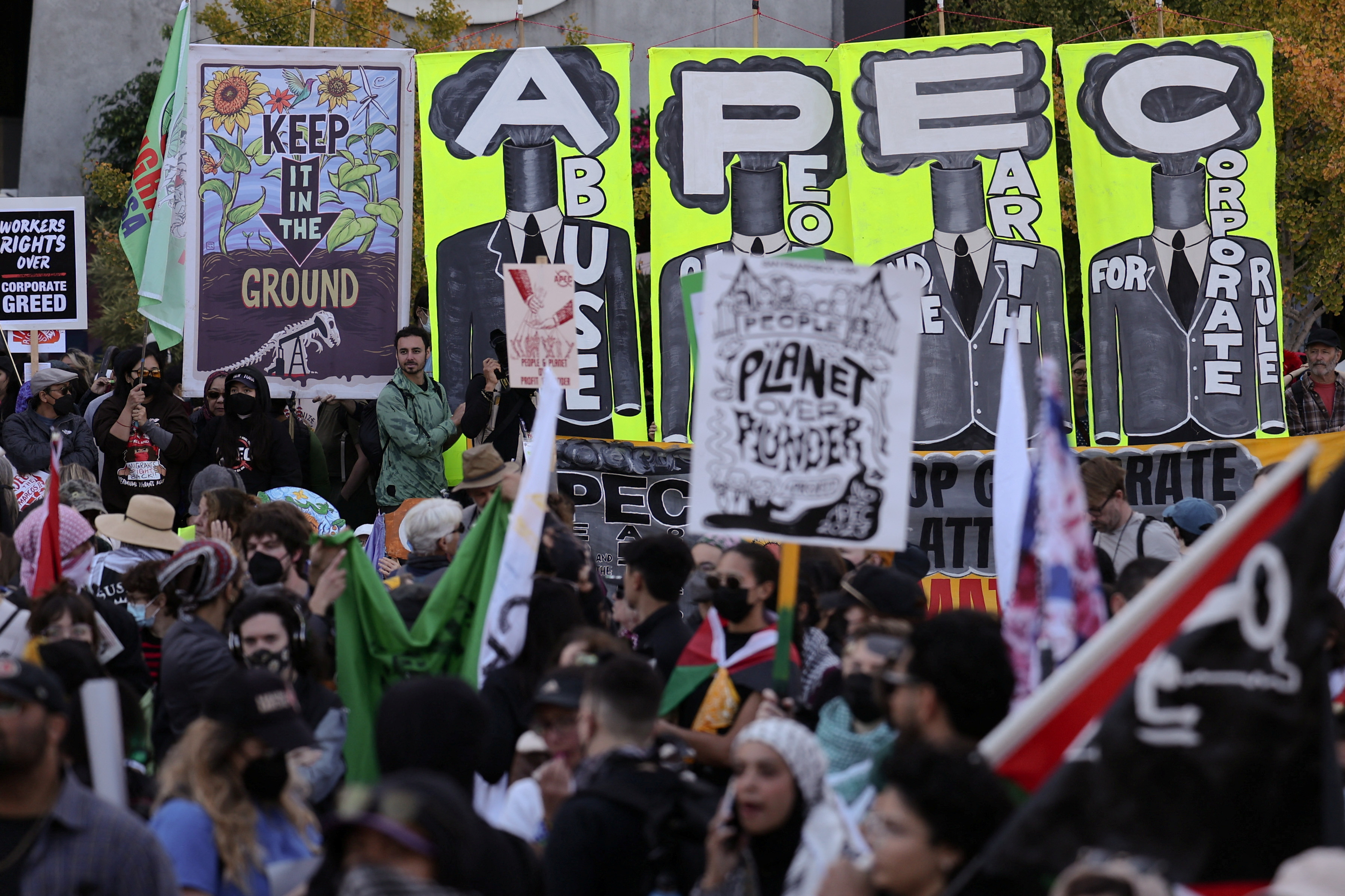 APEC San Francisco protesters span gamut of political issues