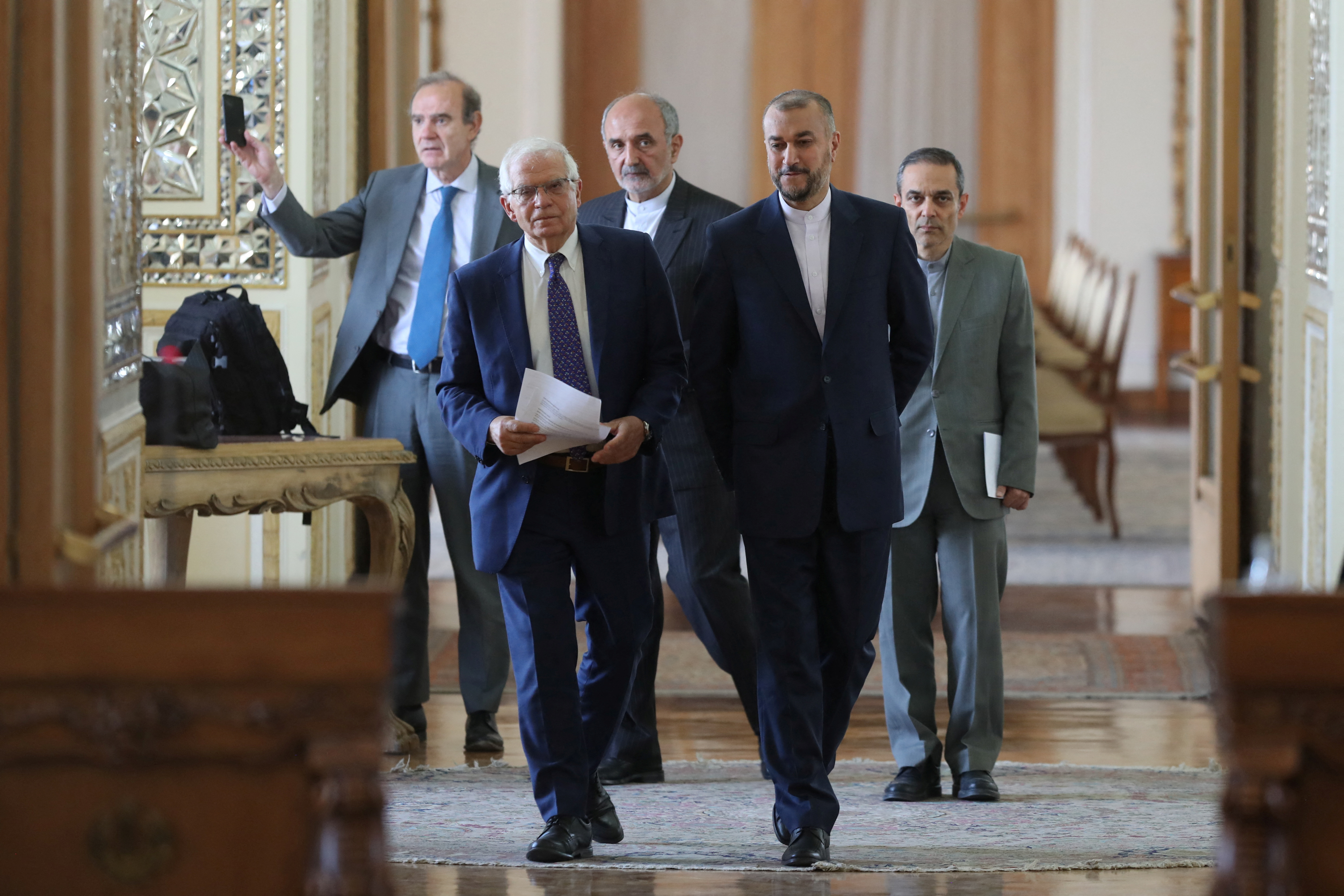 Iran's Foreign Minister Amir-Abdollahian meets European Union foreign policy chief Borrell in Tehran
