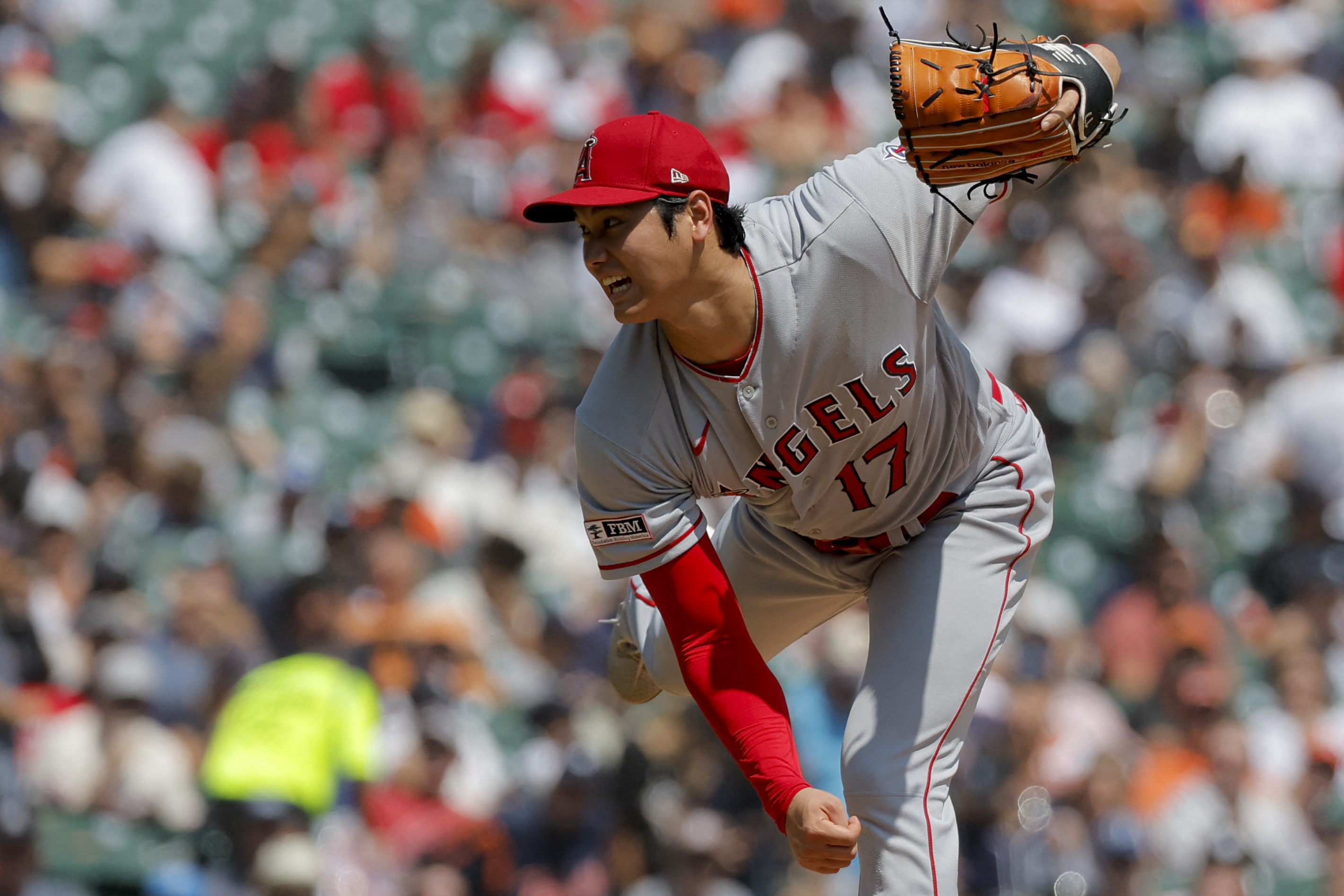 Ohtani throws 1st MLB shutout, hits 2 HRs as Angels sweep Tigers after team  says he's staying - The San Diego Union-Tribune