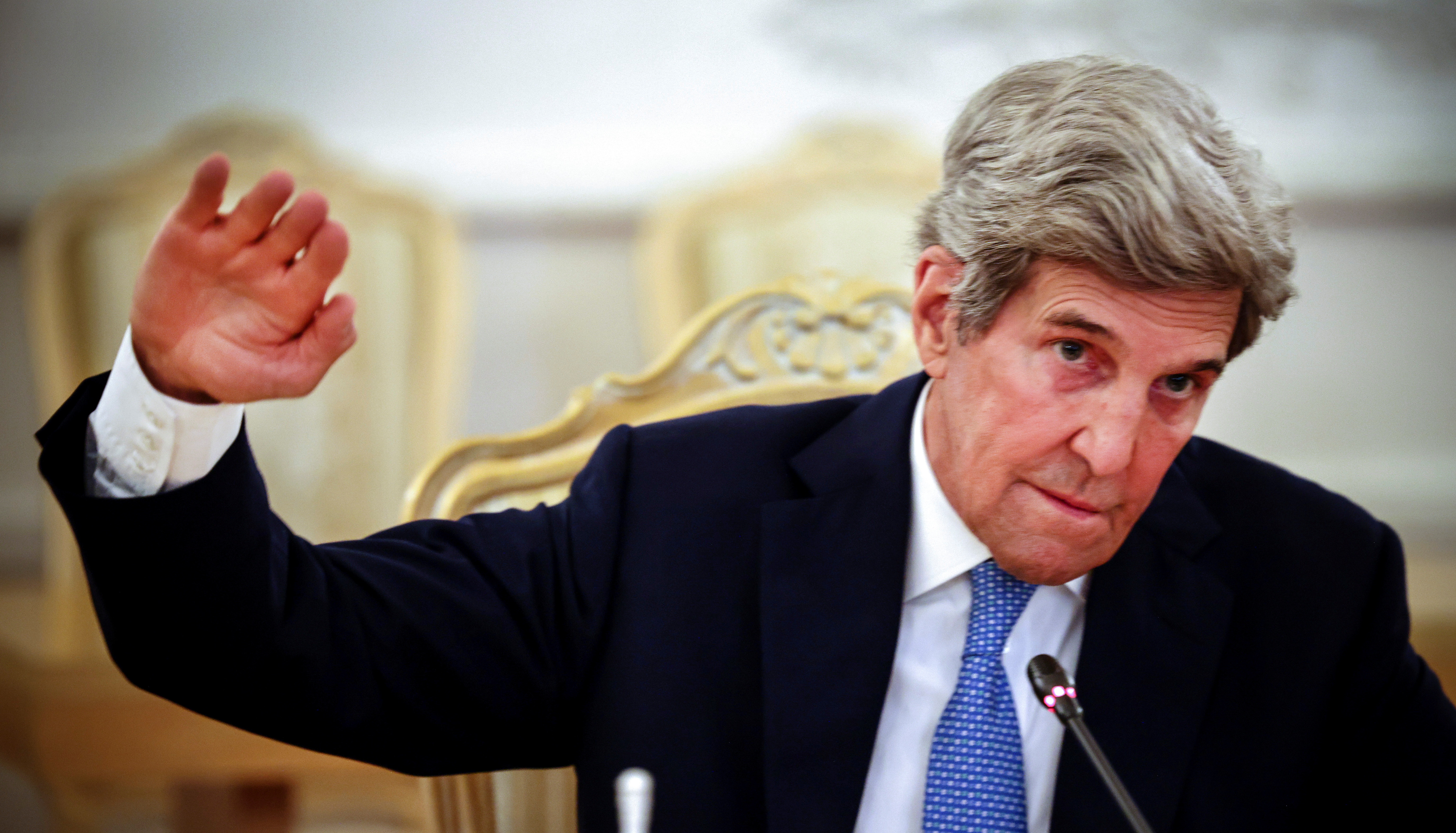 U.S. climate envoy Kerry meets Russian Foreign Minister Lavrov in Moscow