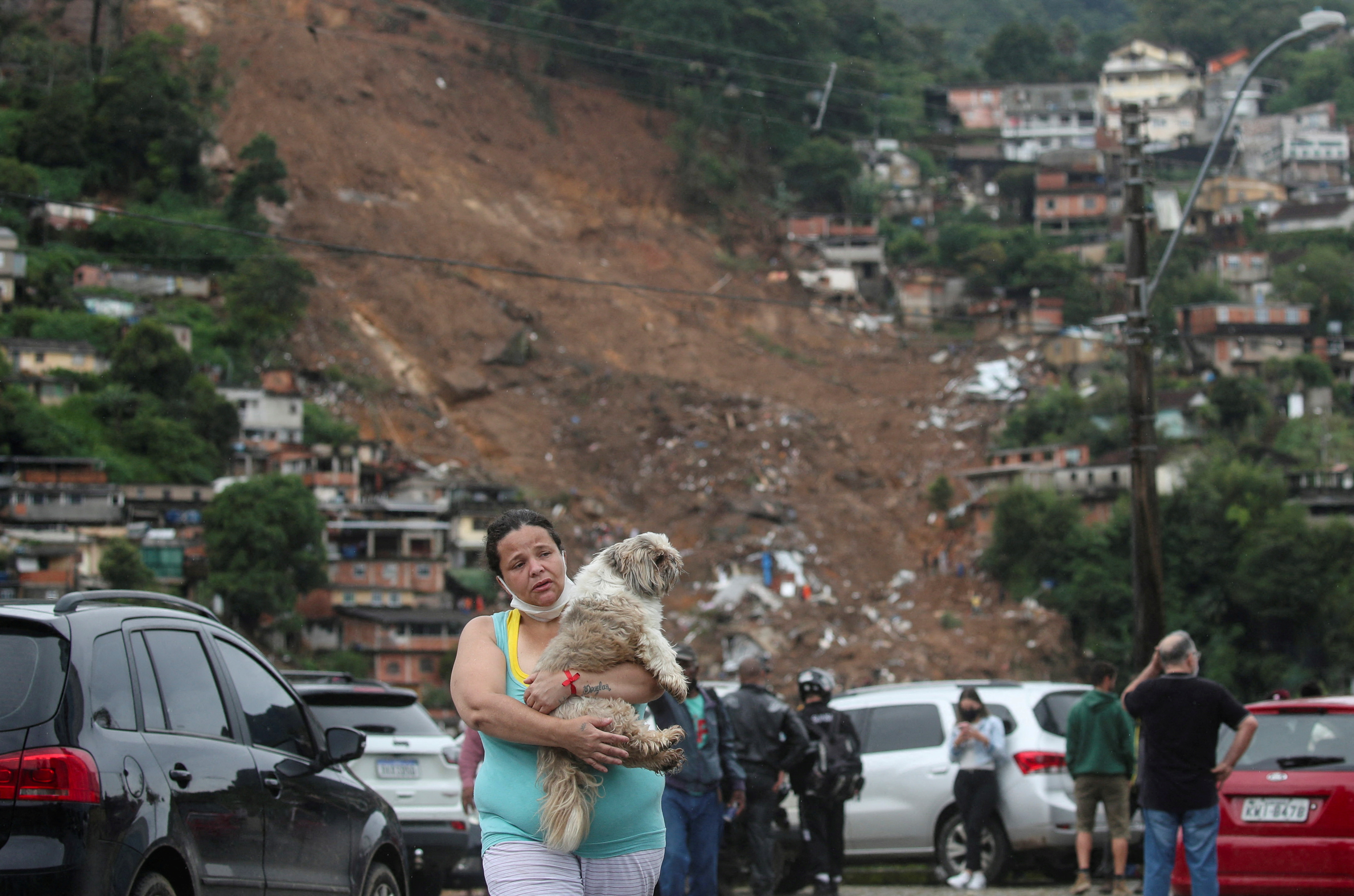 Aftermath of mudslide at Morro da Oficina
