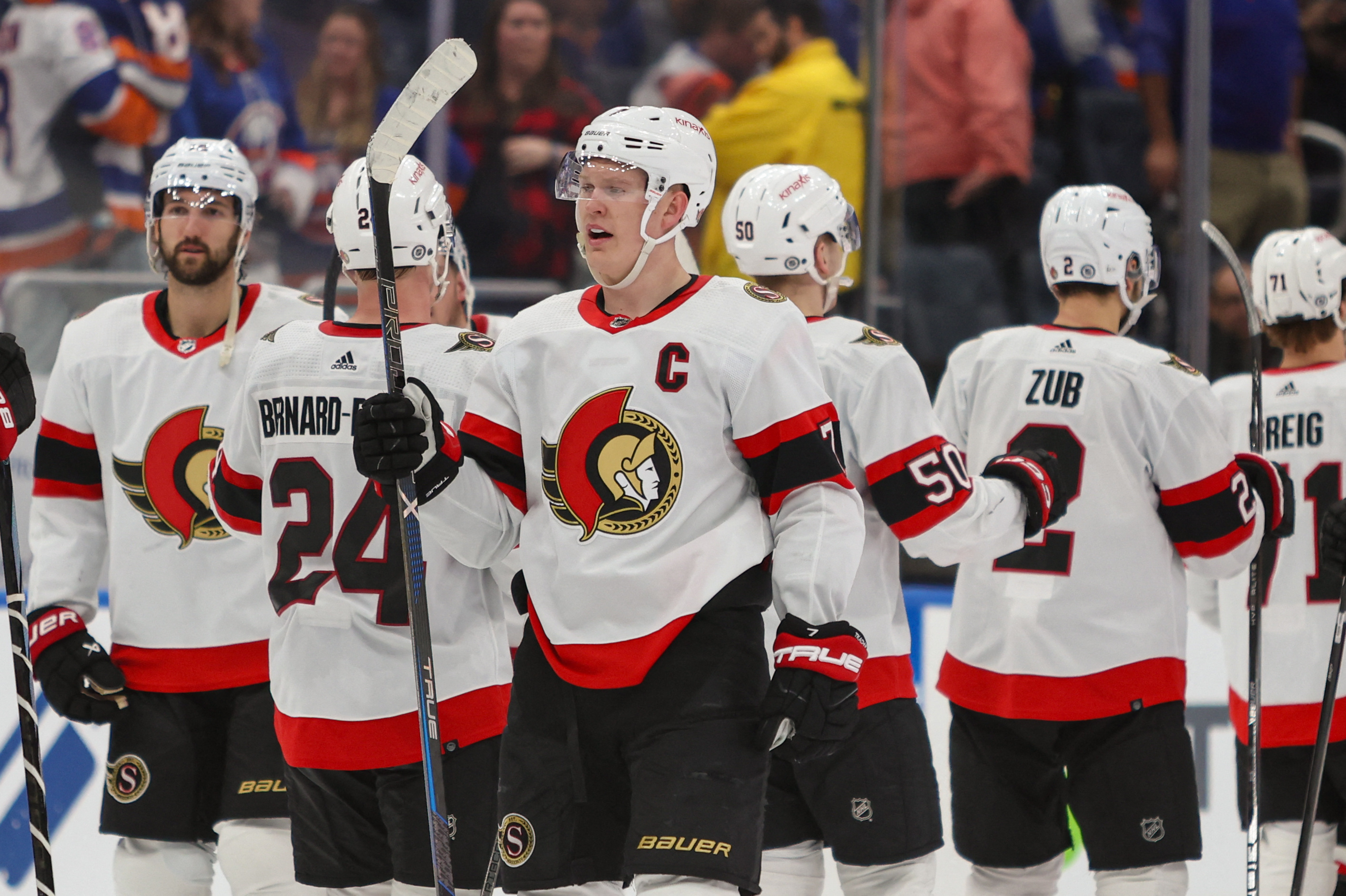 Brady Tkachuk's Hat Trick Lifts Senators Over Islanders In OT | Reuters