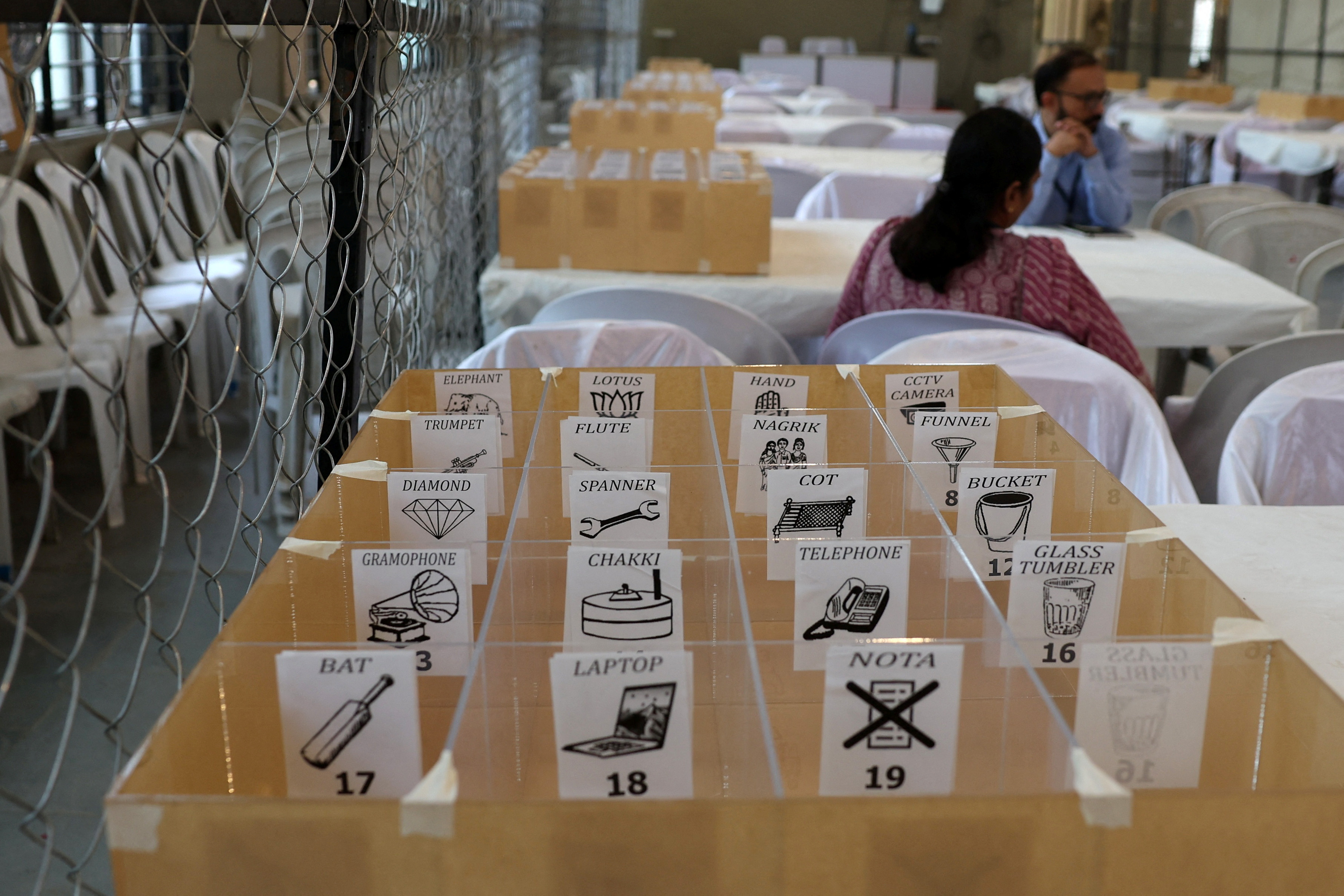 Preparations ahead of vote counting, in Ahmedabad