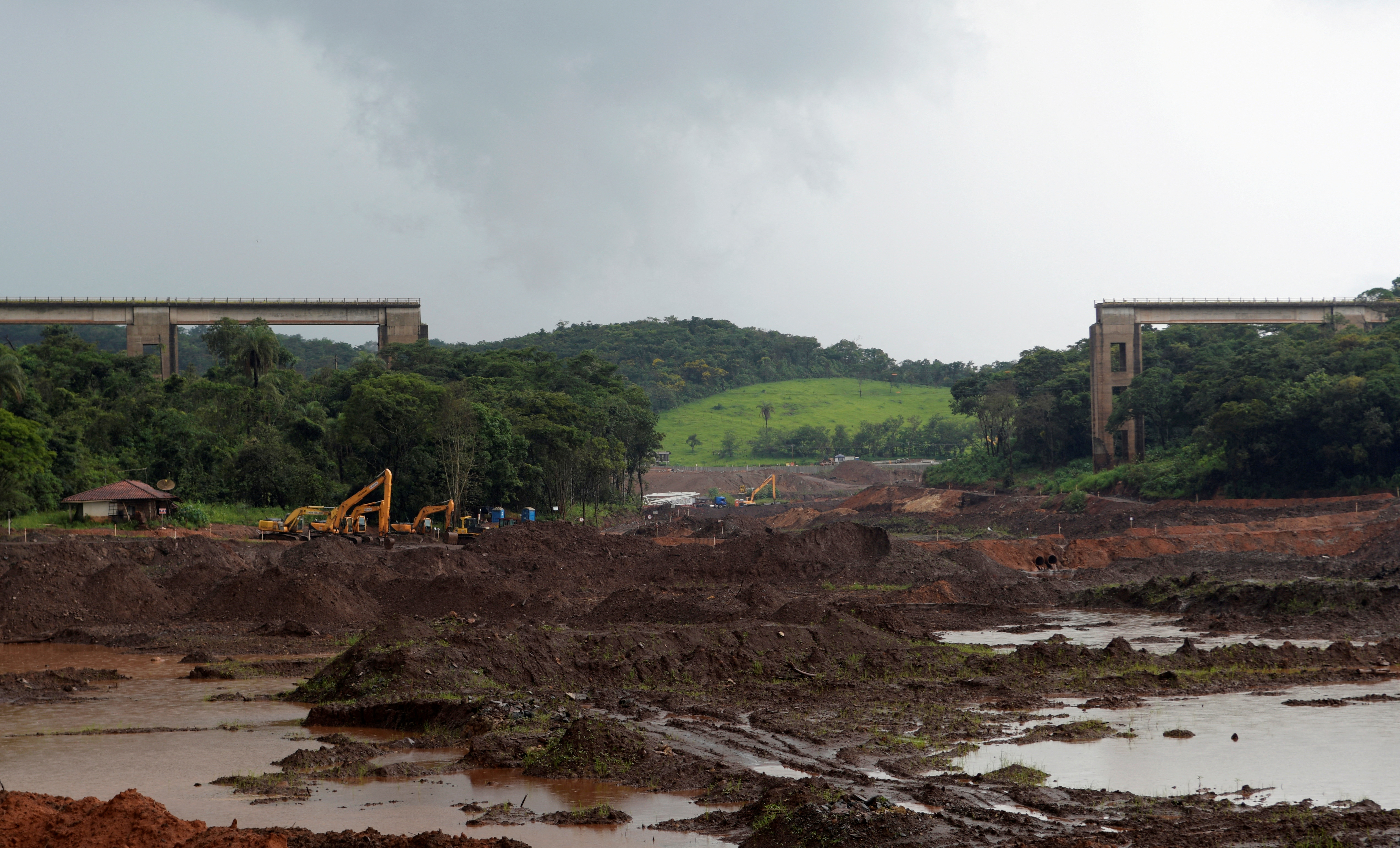 A view of the Brazilian mining company Vale's tailings dam in Brumadinho