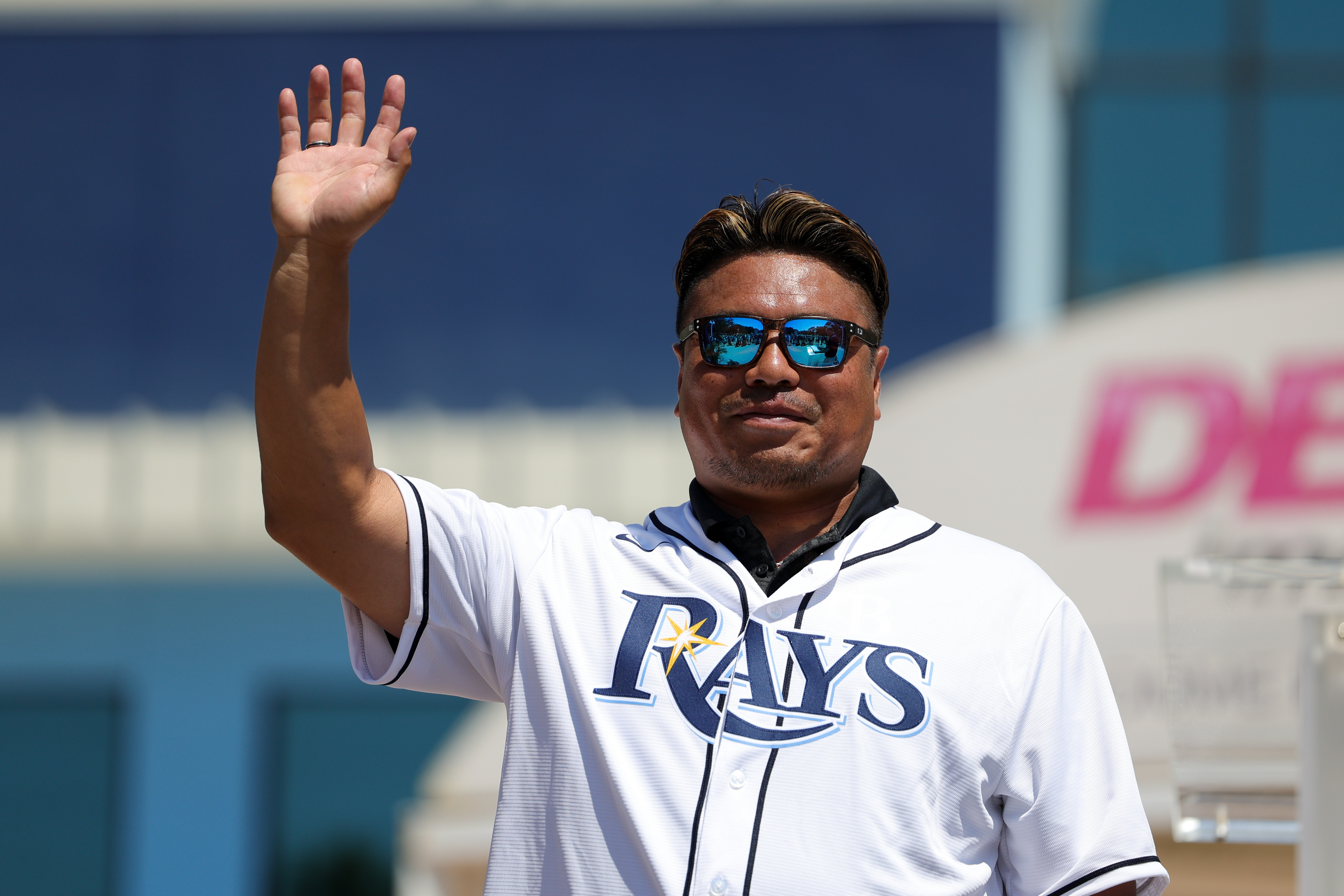 Tampa Bay Rays Christian Bethancourt flies out in the fourth inning of a  spring training baseball game against the Toronto Blue Jays in St.  Petersburg, Fla., Sunday, March 19, 2023. (AP Photo/Gerald