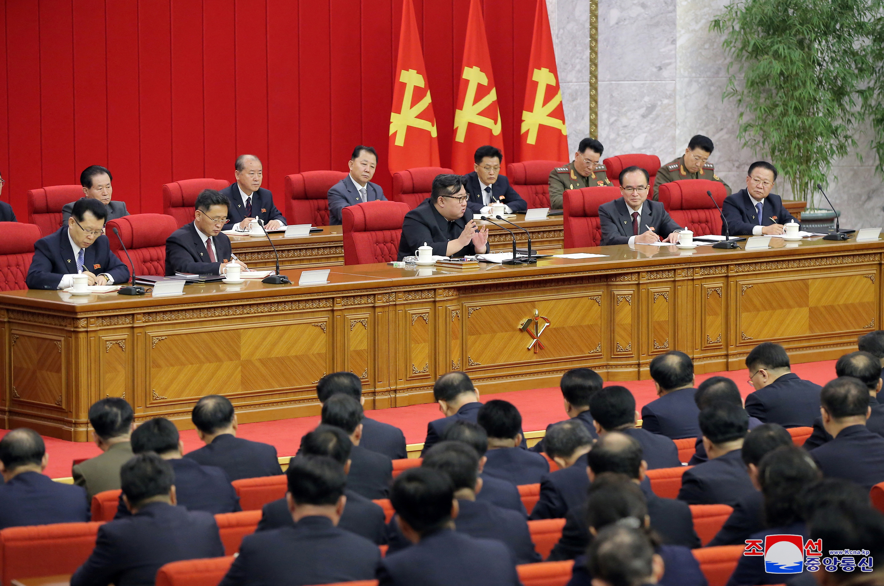 19th expanded political bureau meeting of the 8th Central Committee of the Workers' Party of Korea, in Pyongyang