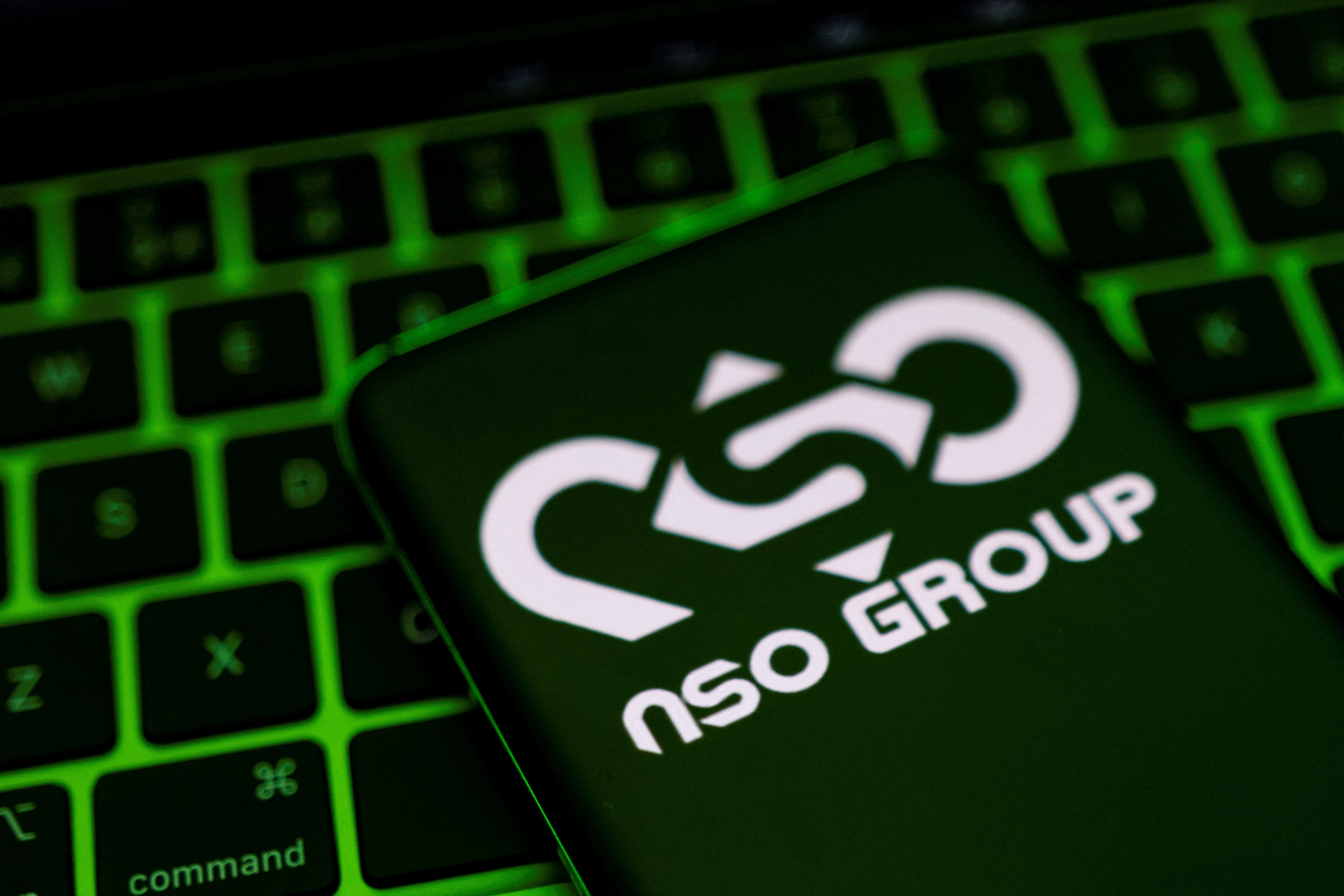 Illustration shows NSO Group logo
