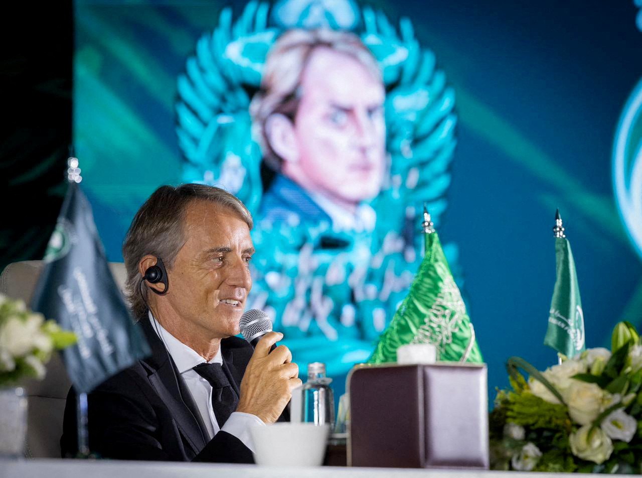 New Saudi national team coach Mancini aims for Asian Cup redemption