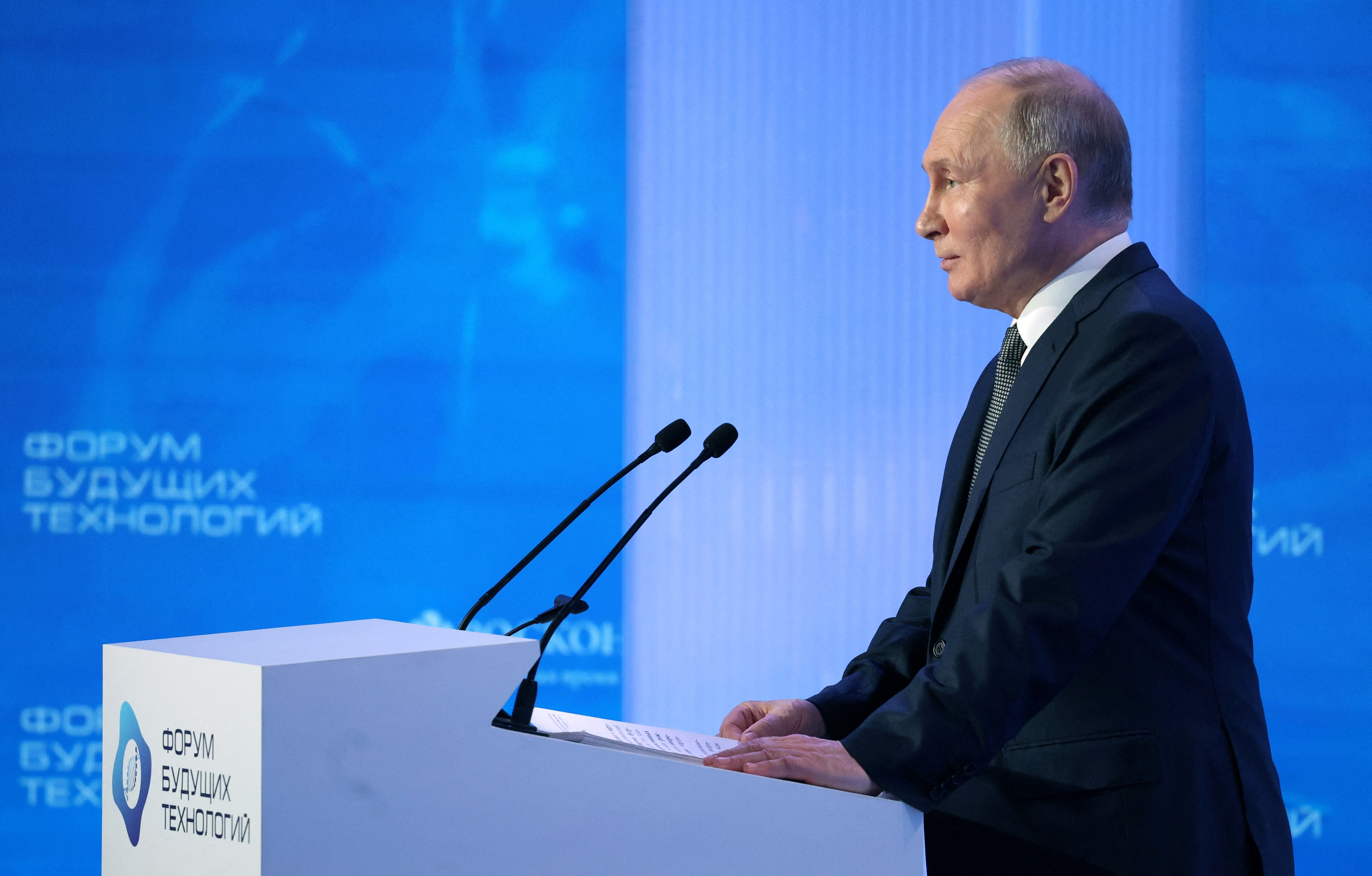 Russia's President Putin attends Future Technologies Forum in Moscow