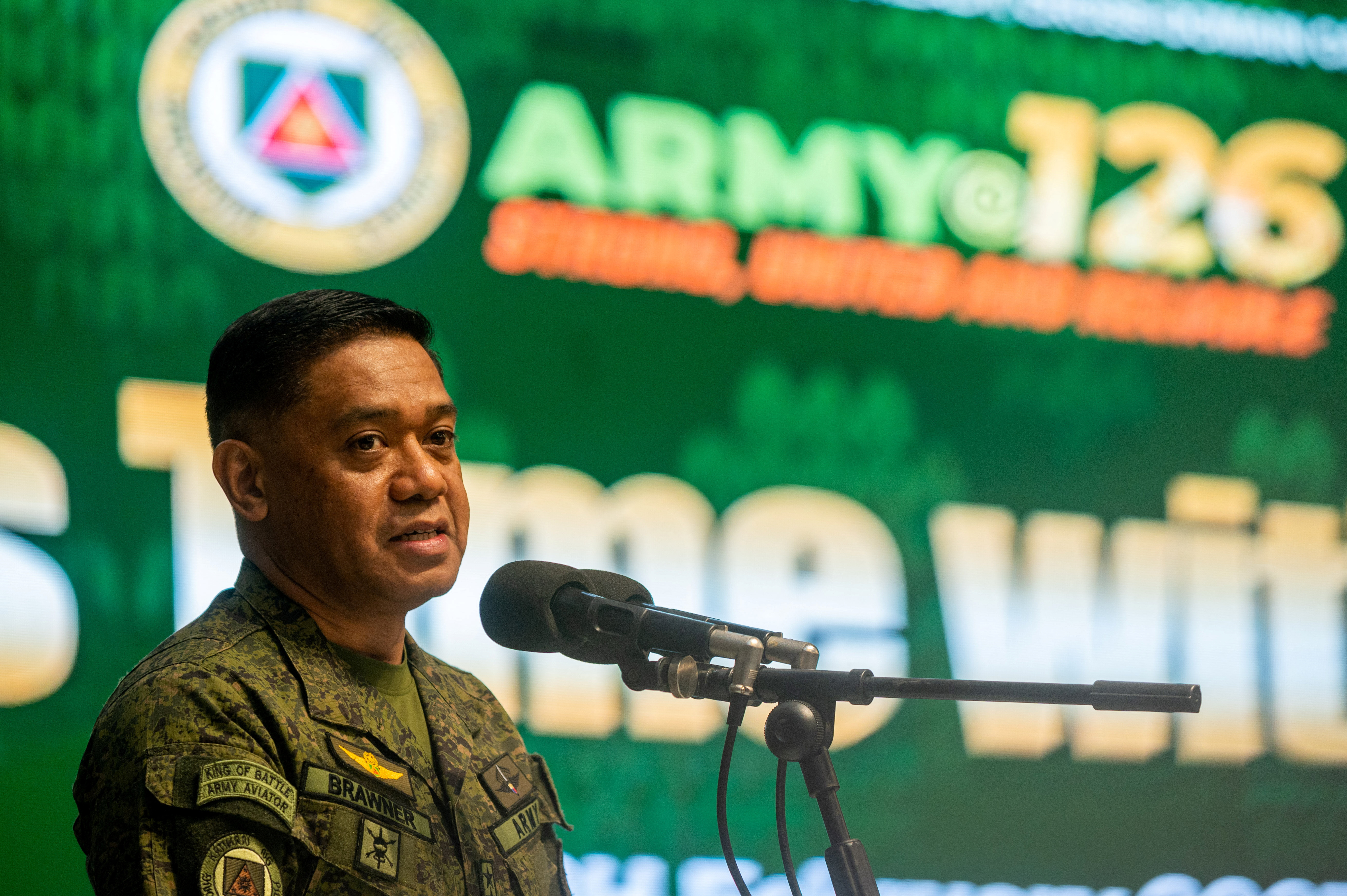 Philippine Army Chief Lt. Gen. Romeo Brawner