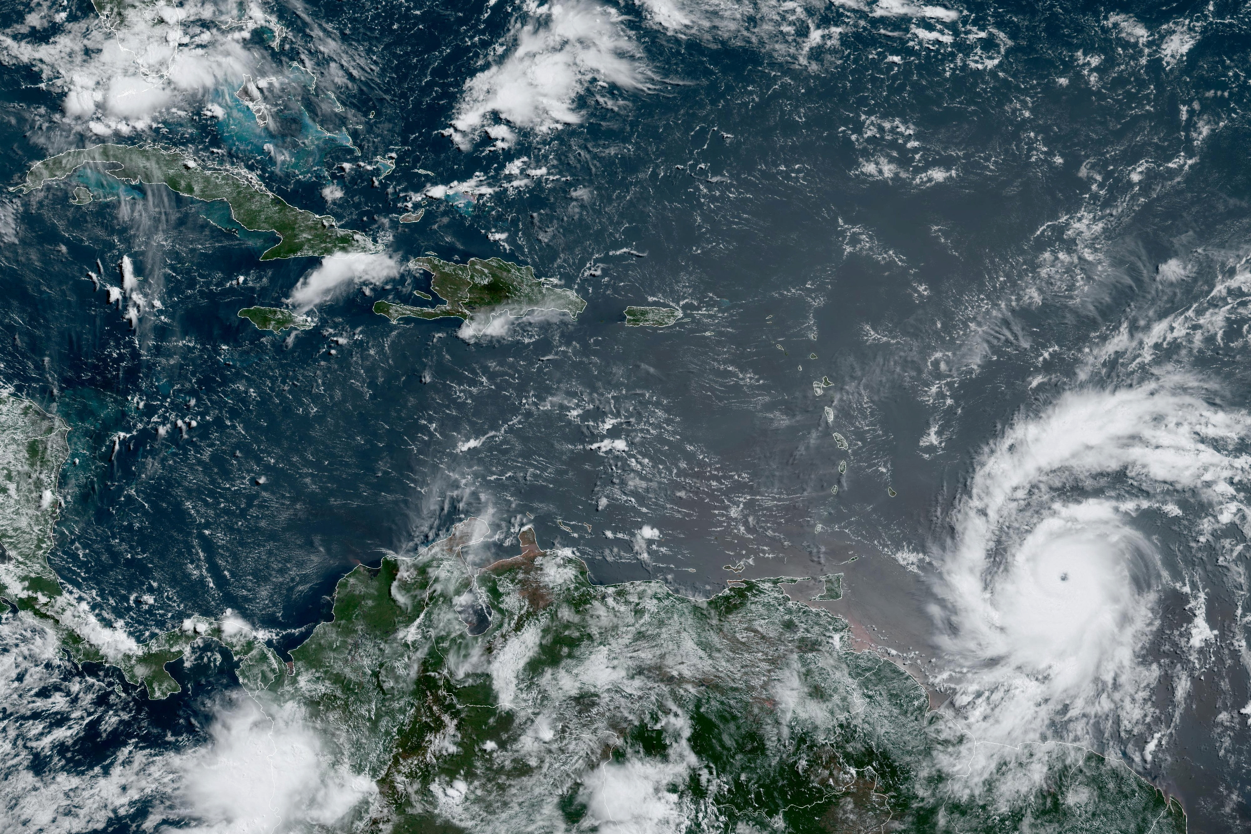 Hurricane Beryl makes its way to the Caribbean's Windward Islands