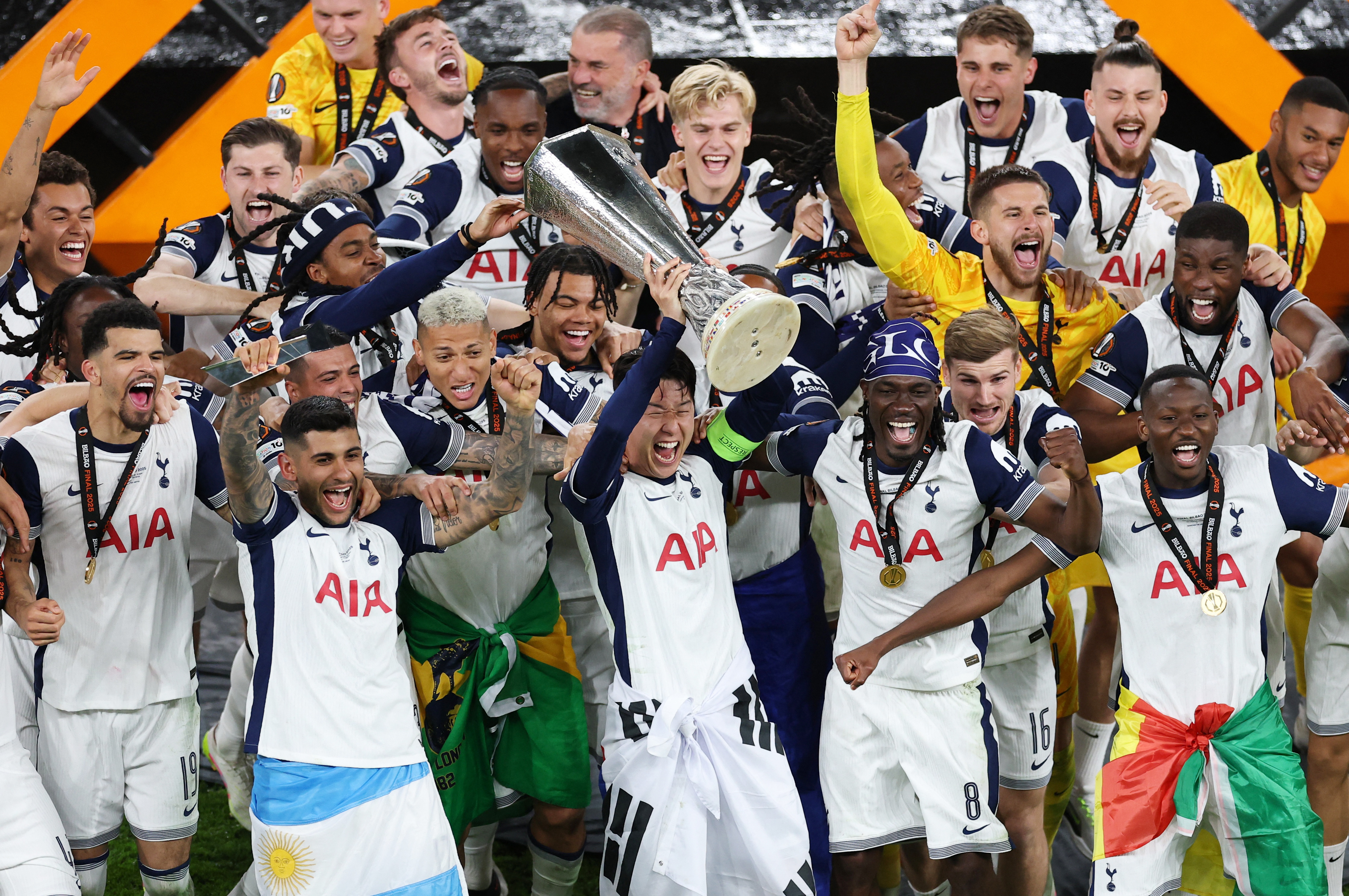 サッカー＝トットナムが欧州リーグ優勝、マンUとプレミア対決制す