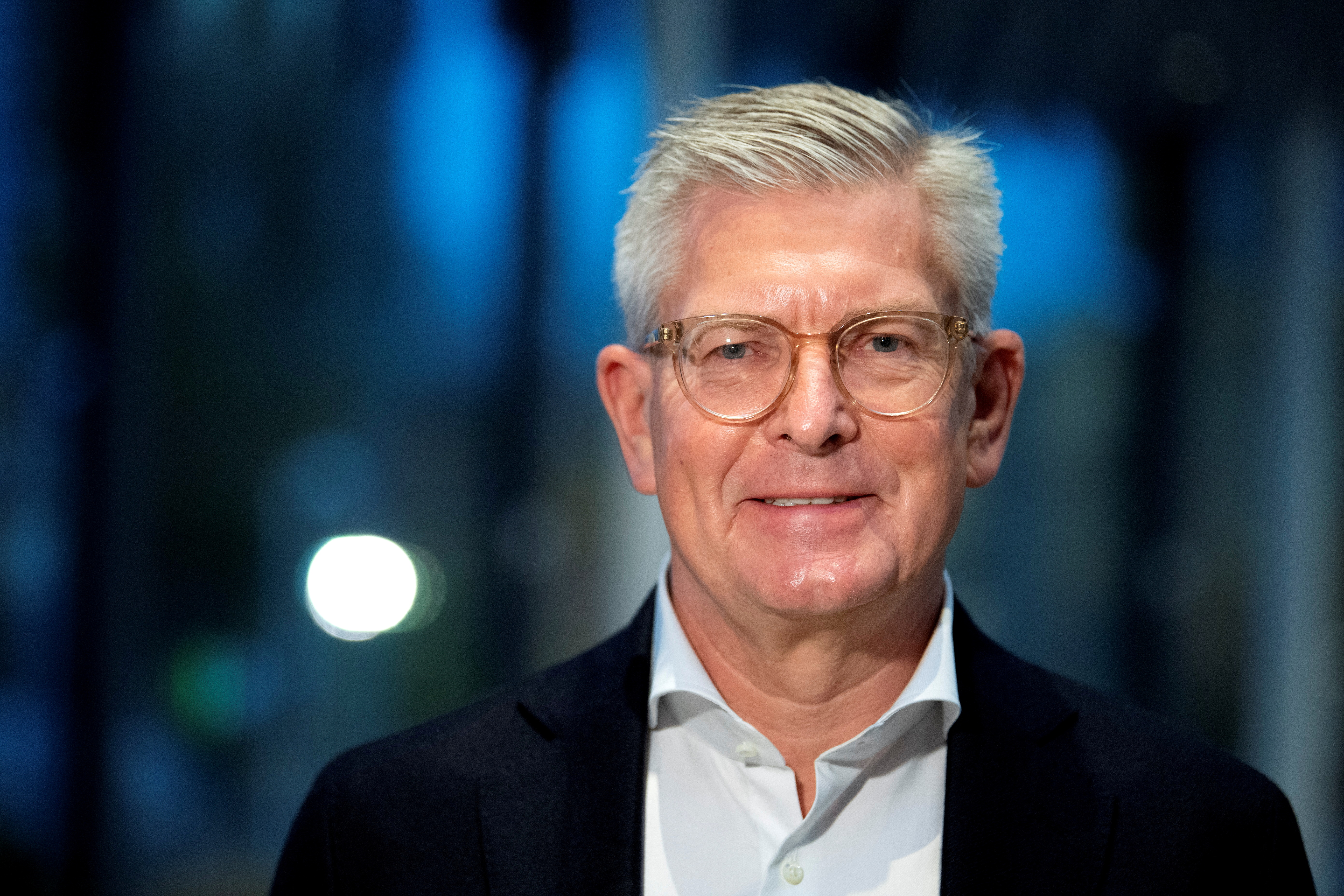 Ericsson's CEO Borje Ekholm during an interview at the company headquarters in Kista, Stockholm