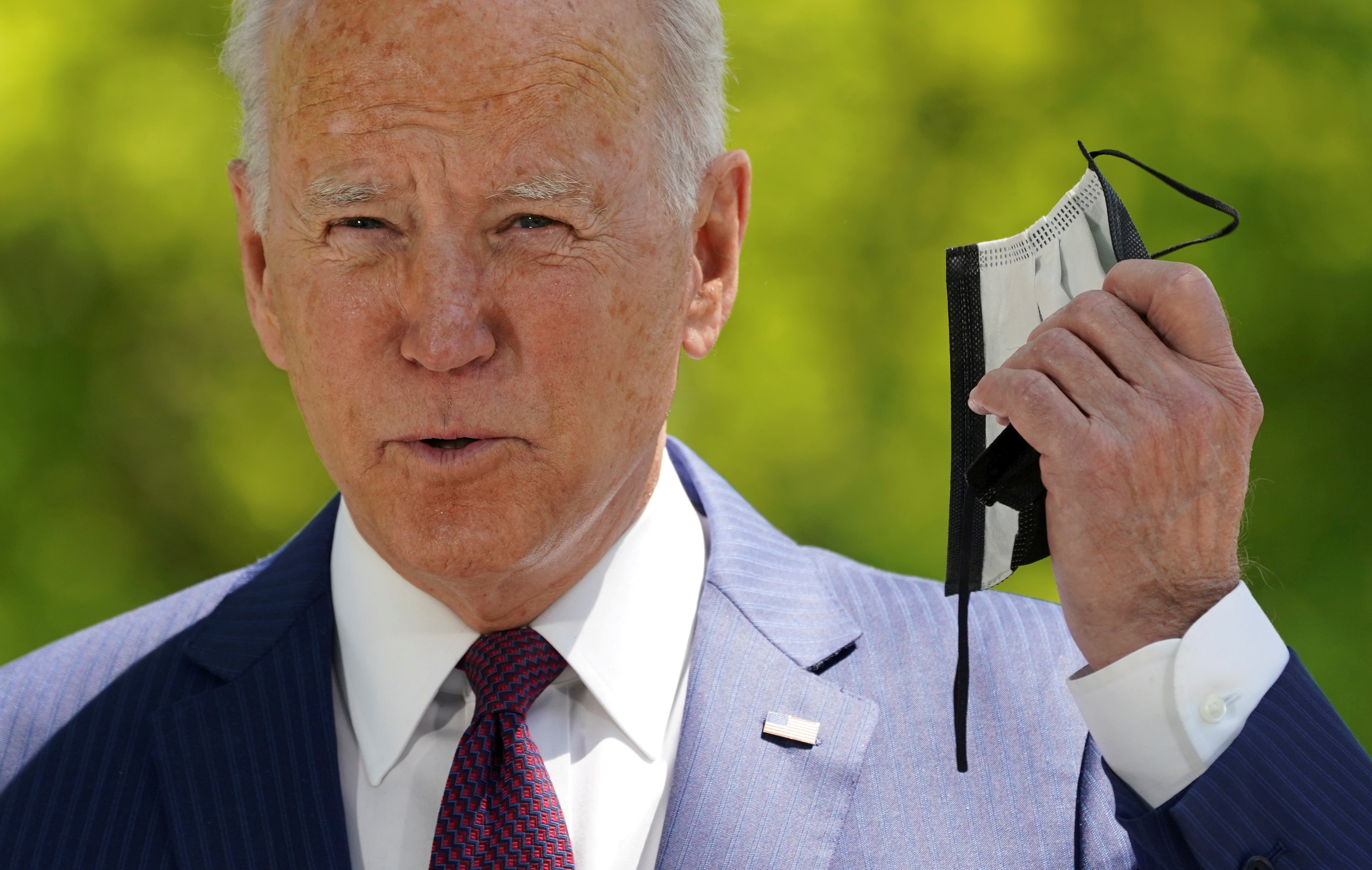 U.S. President Biden speaks about administration's coronavirus response at the White House in Washington