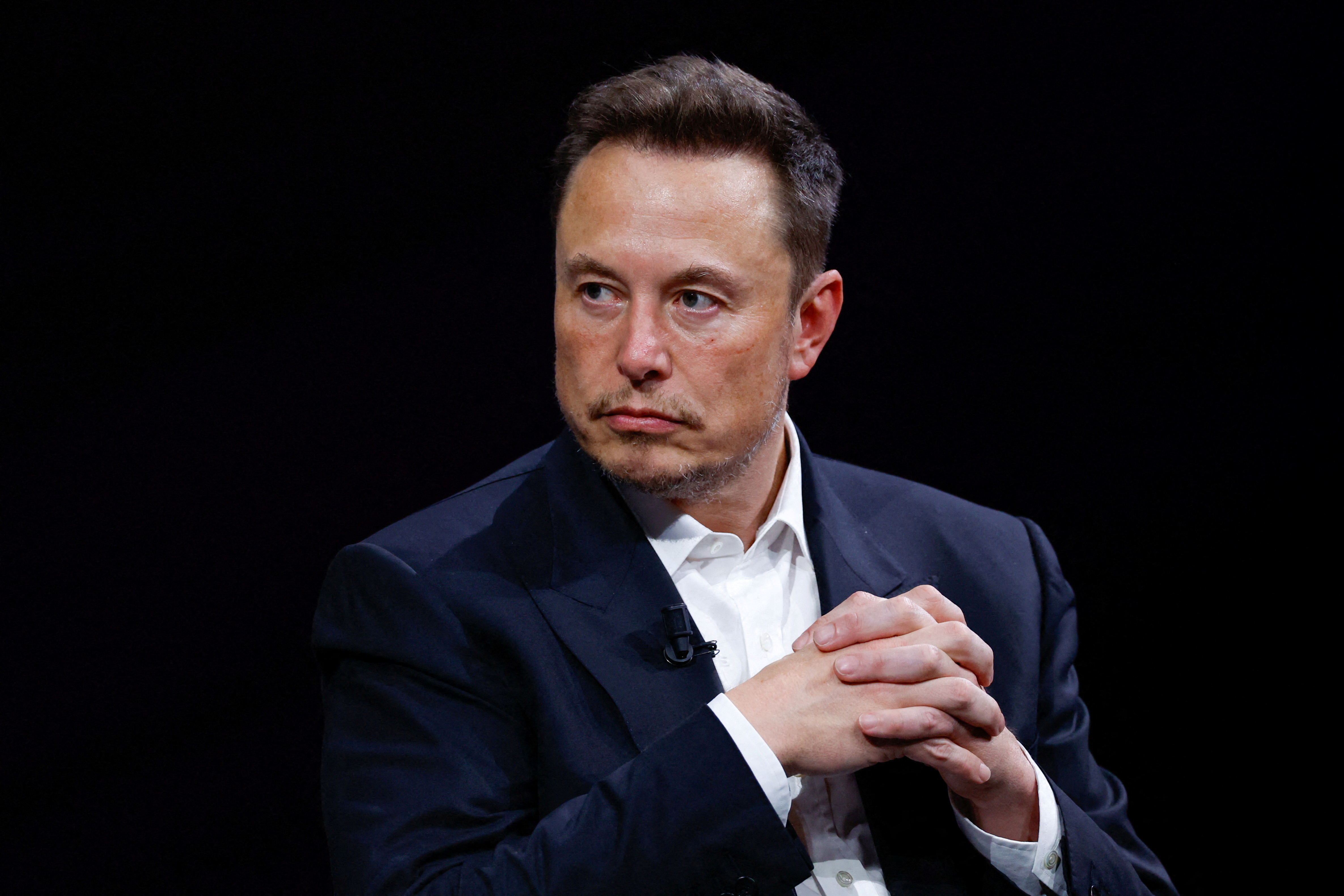 Tesla CEO and X owner Elon Musk attends the VivaTech conference in Paris