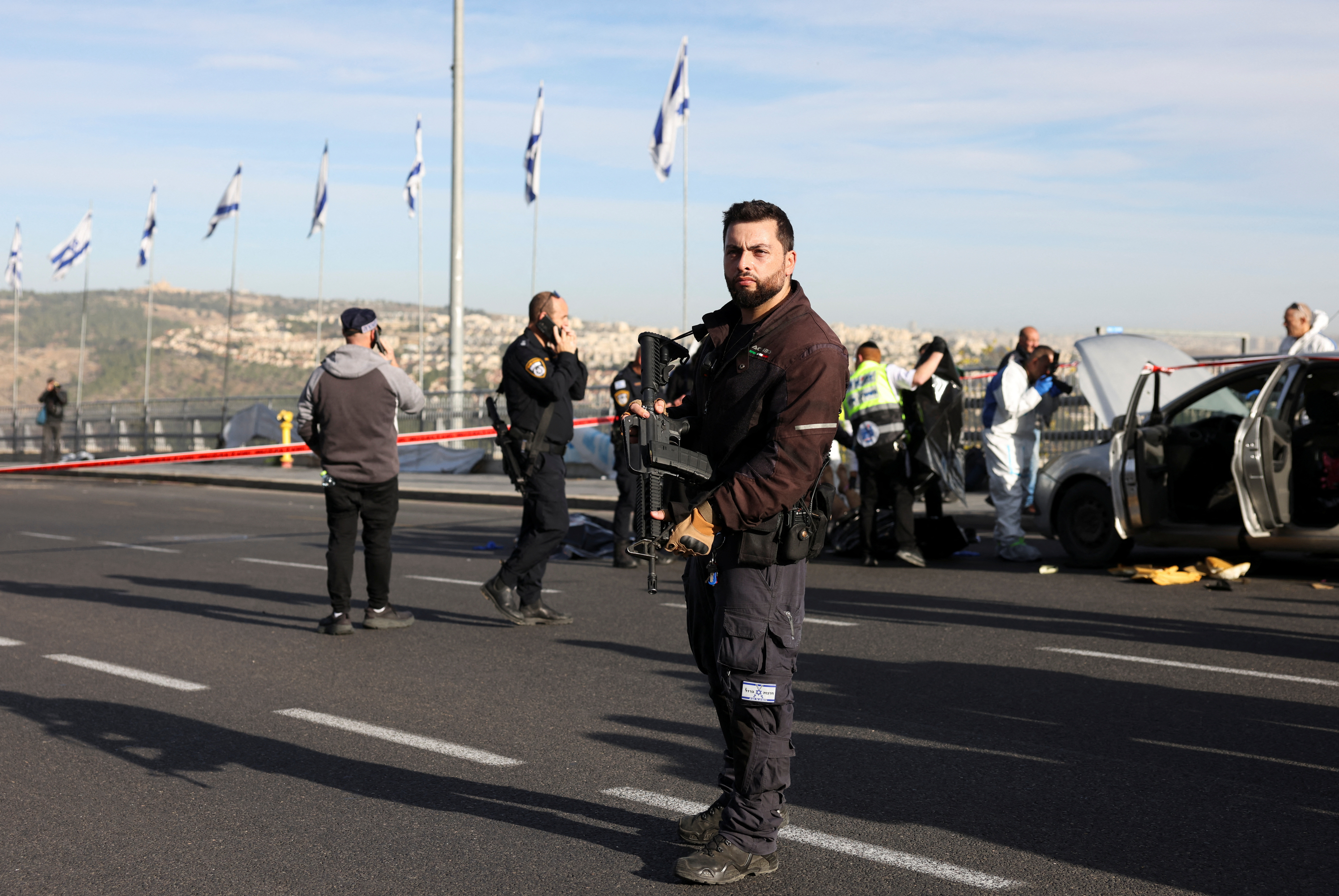Aftermath of a violent incident in Jerusalem