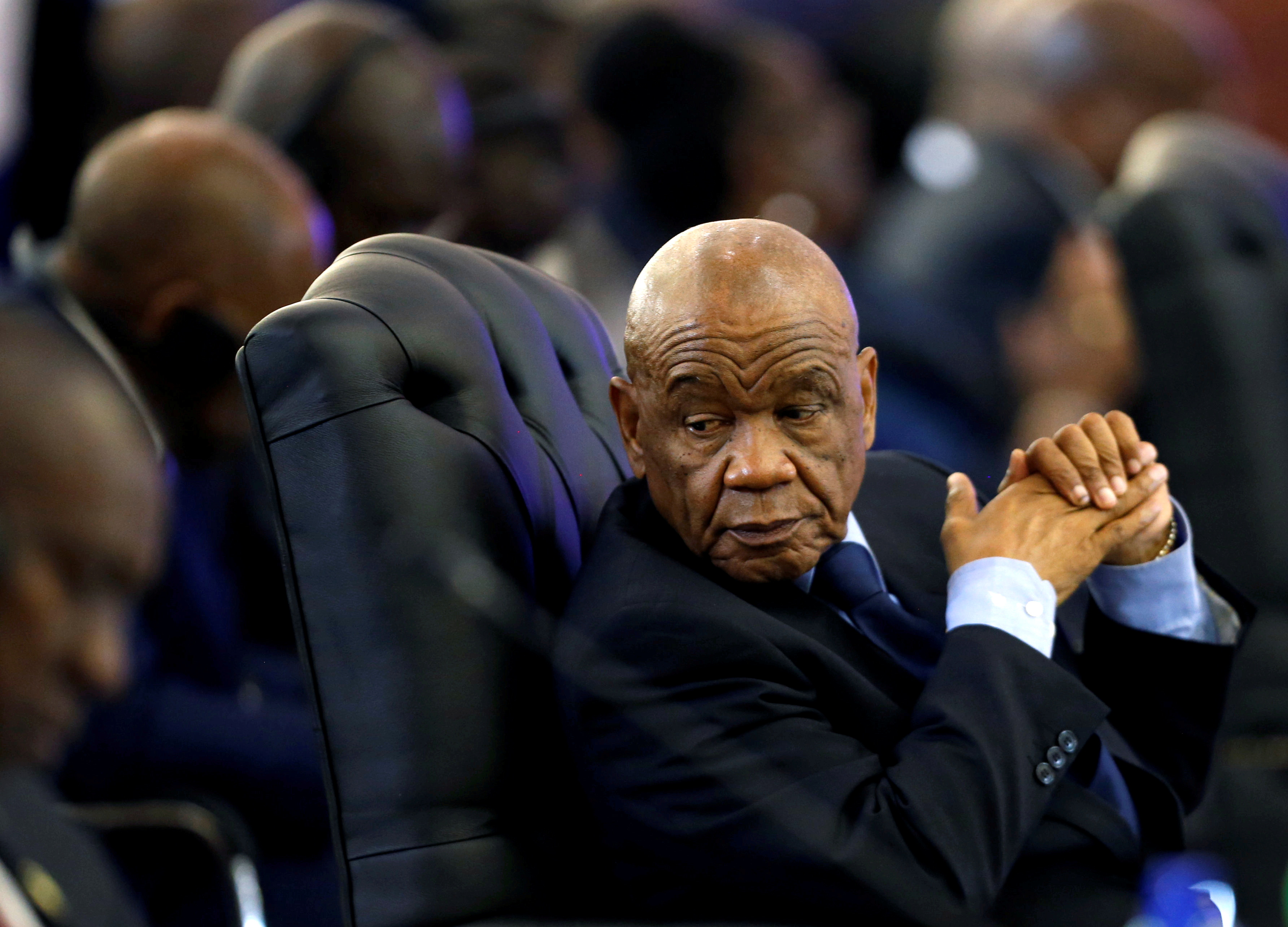  Thomas Thabane attends the 37th Ordinary SADC Summit of Heads of State and Government in Pretoria, South Africa August 19, 2017. At the time, he was Lesotho's prime minister REUTERS/Siphiwe Sibeko/File Photo