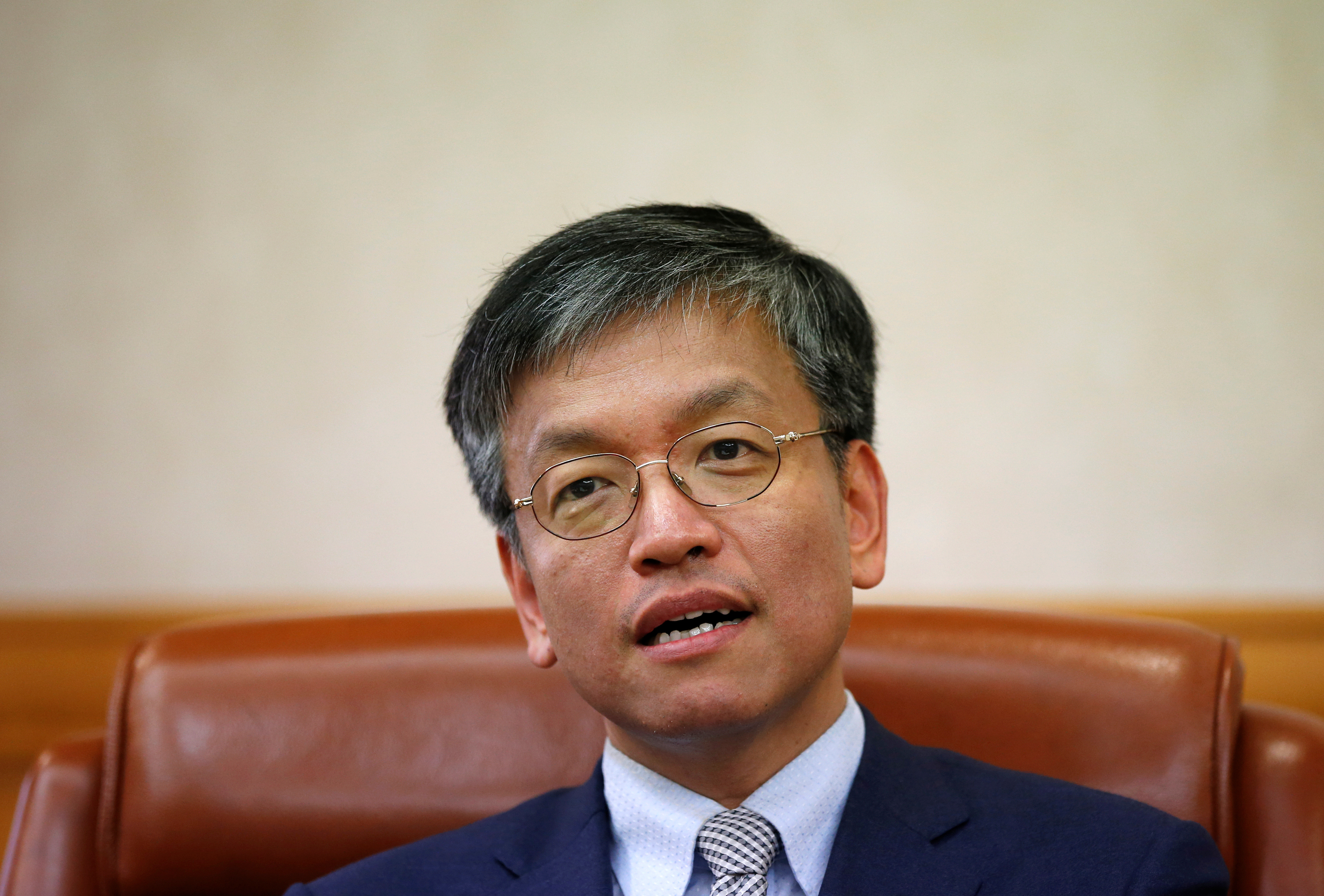 South Korea Vice Finance Minister Choi Sang-mok speaks during an interview with Reuters in Seoul