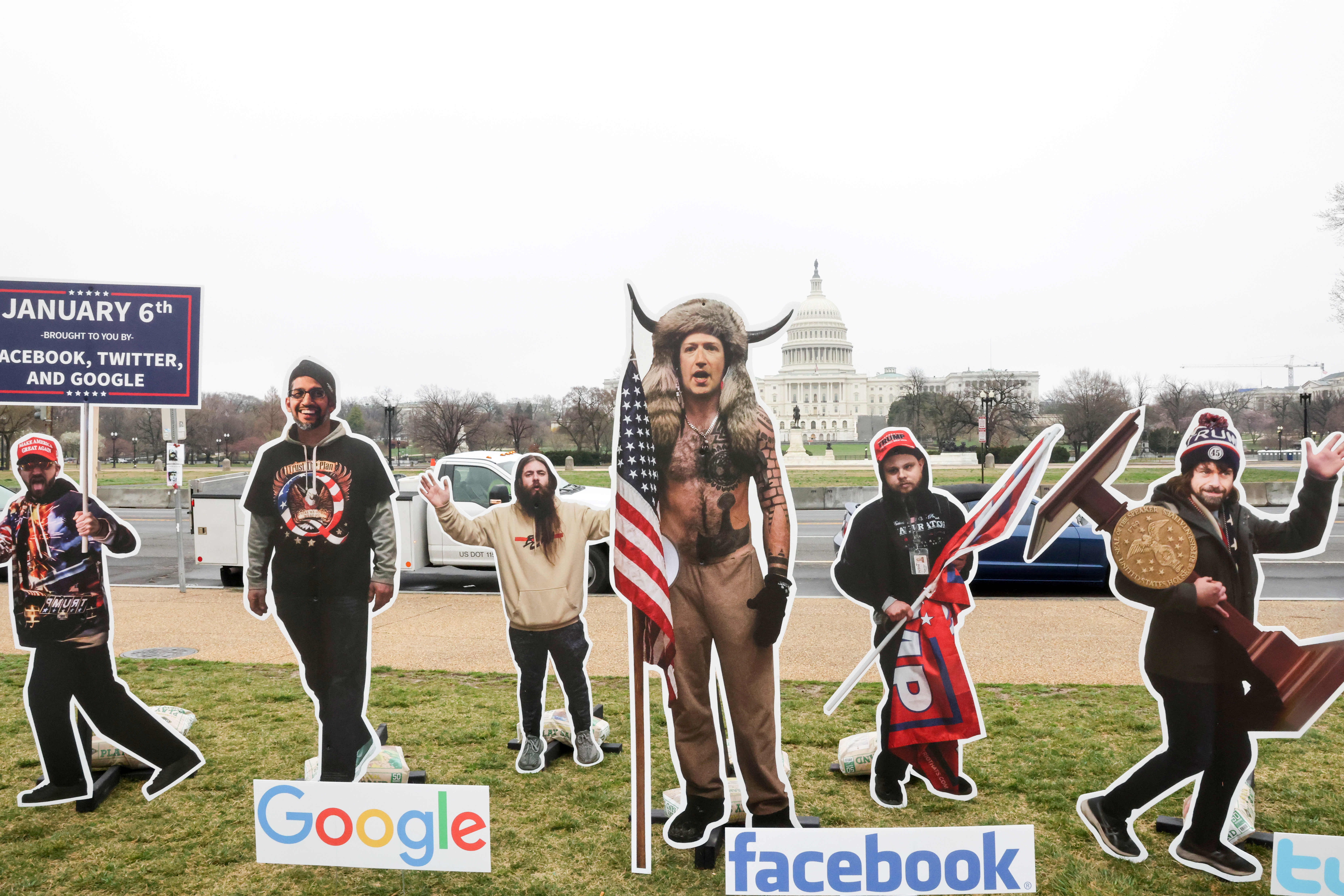SumOfUs art installation protest near the U.S. Capitol in Washington